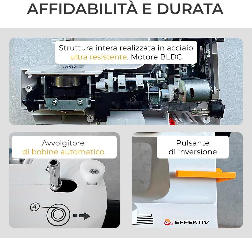 Effektiv Simplifika 15M - Macchina da Cucire Compatta - immagine 6