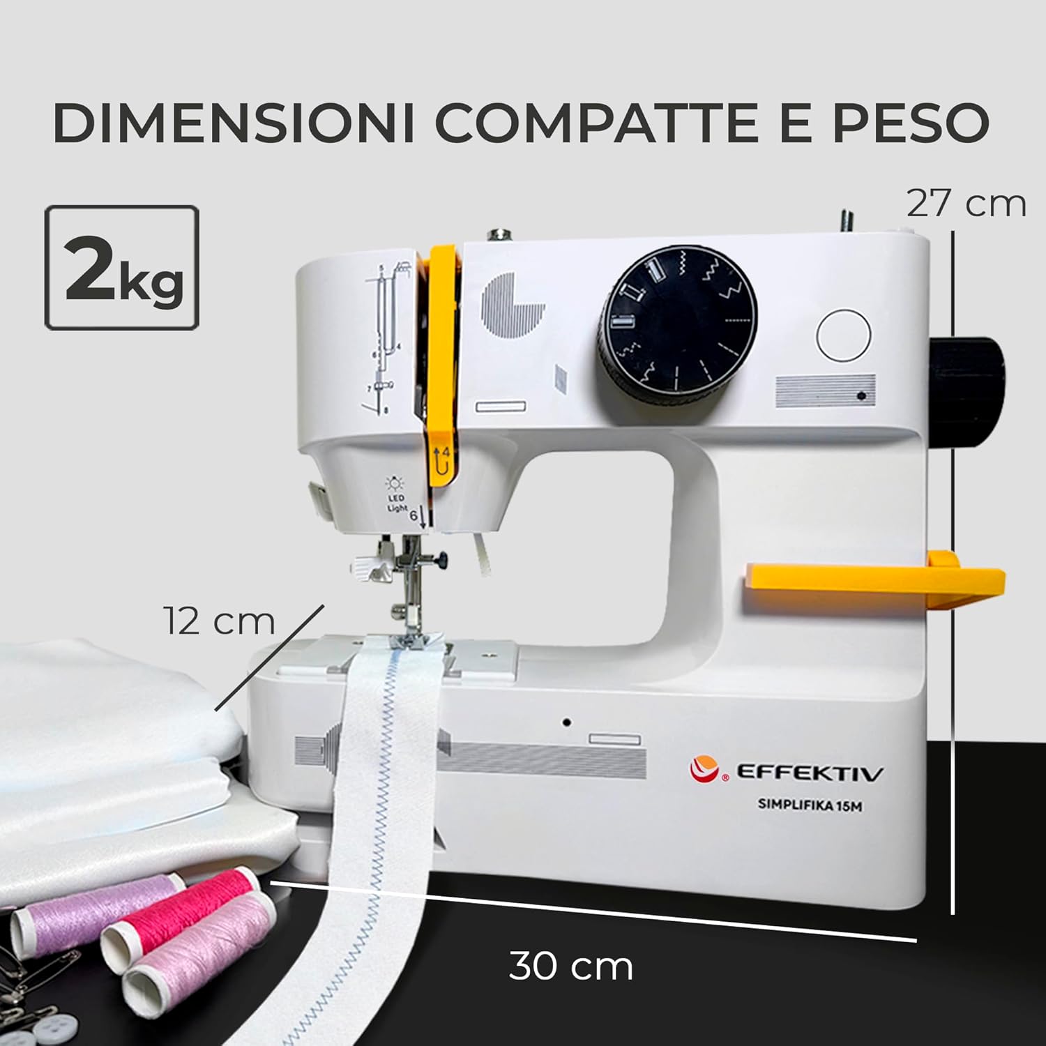 Effektiv Simplifika 15M - Macchina da Cucire Compatta - immagine 7