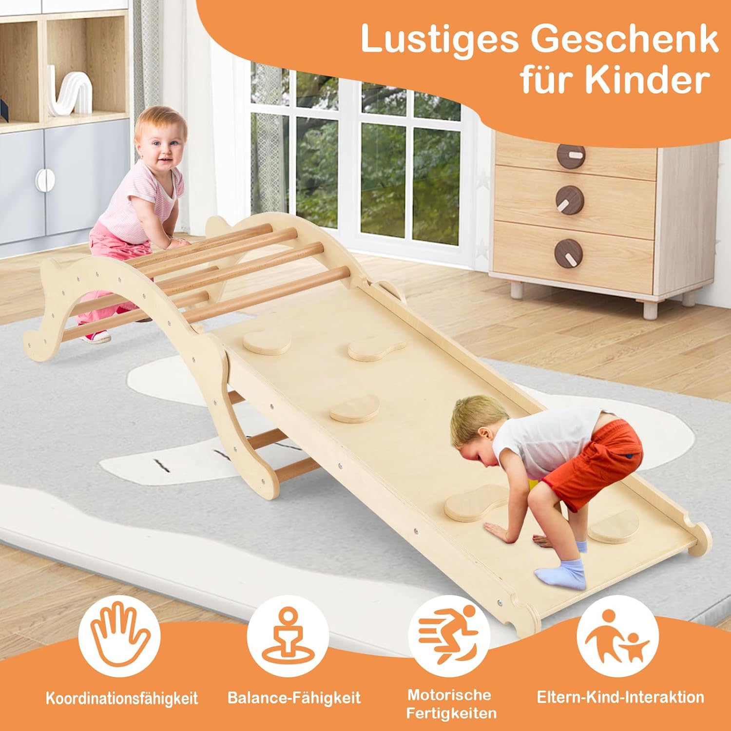 Costway Arco da Arrampicata 3 in 1 con Cuscino - immagine 2