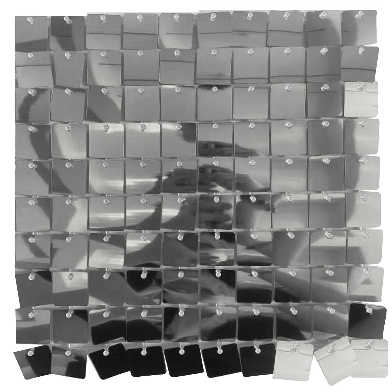 Pannelli da Parete Luccicanti con Paillettes 30x30cm (24 Pezzi)