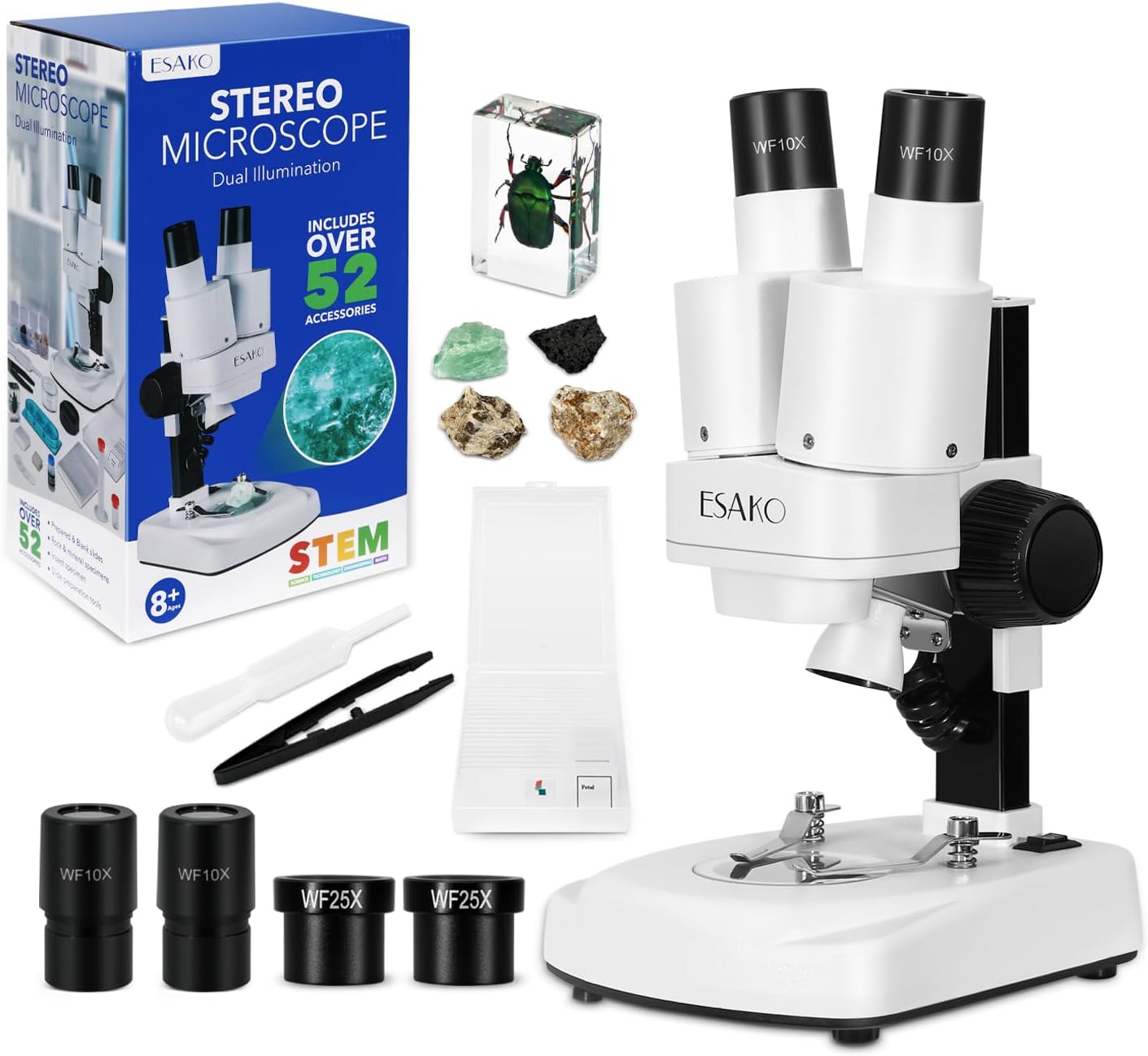Esako Microscopio per Bambini Doppio LED - immagine 1