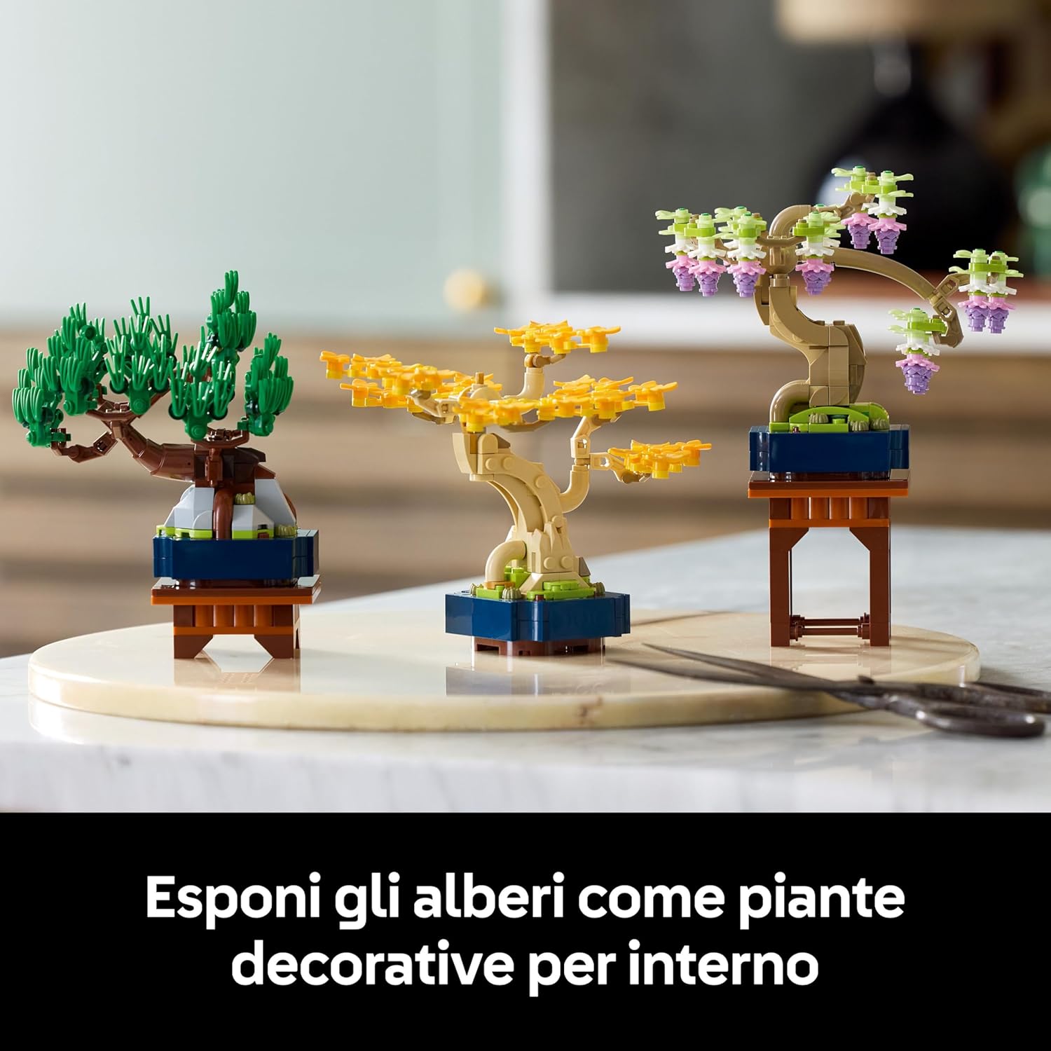 Lego Botanicals Mini Bonsai - Piante Artificiali con 2 Espositori - immagine 5