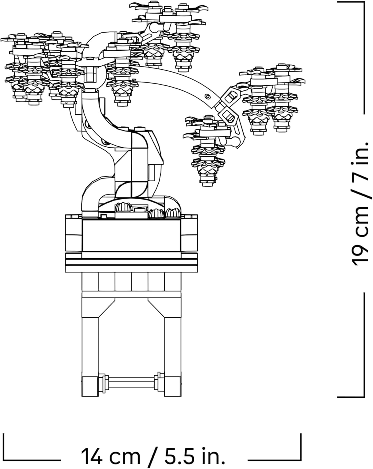 Lego Botanicals Mini Bonsai - Piante Artificiali con 2 Espositori - immagine 7
