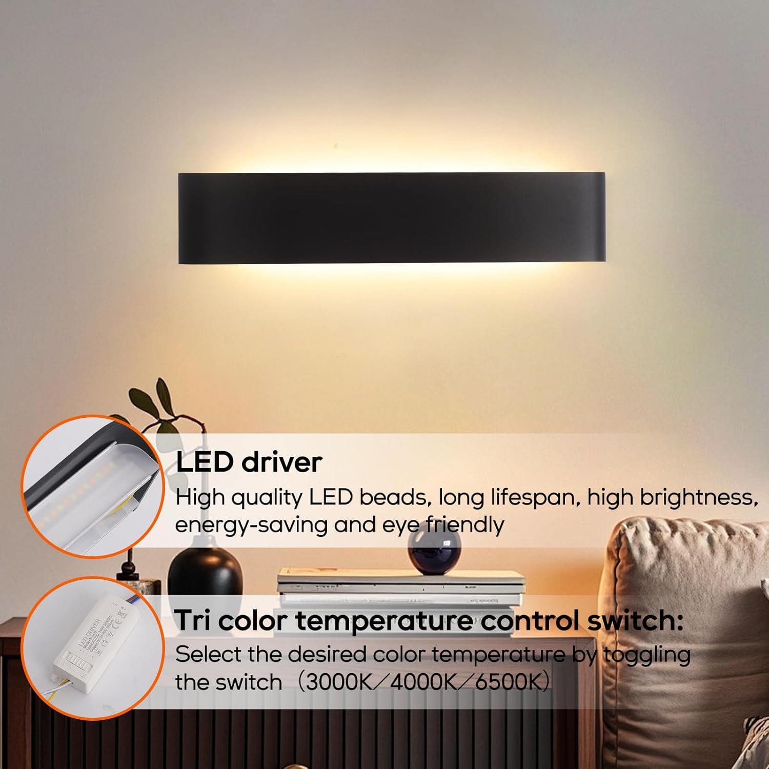 Mille Lucciole Lampada da Parete LED Interni 4 pz 18W - immagine 5