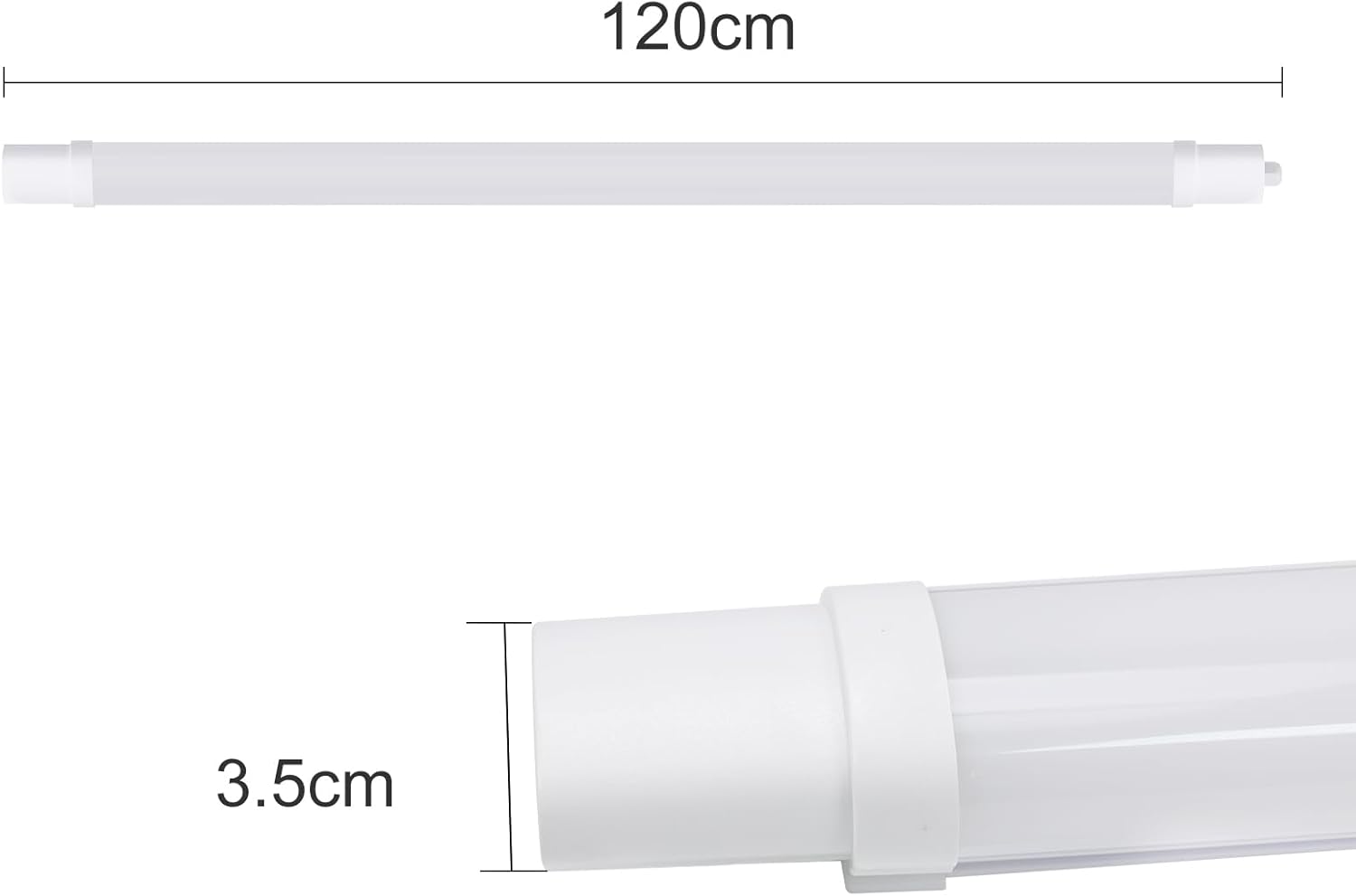 Plafoniera LED per Ambienti Umidi 120CM, 36W IP65 - immagine 8