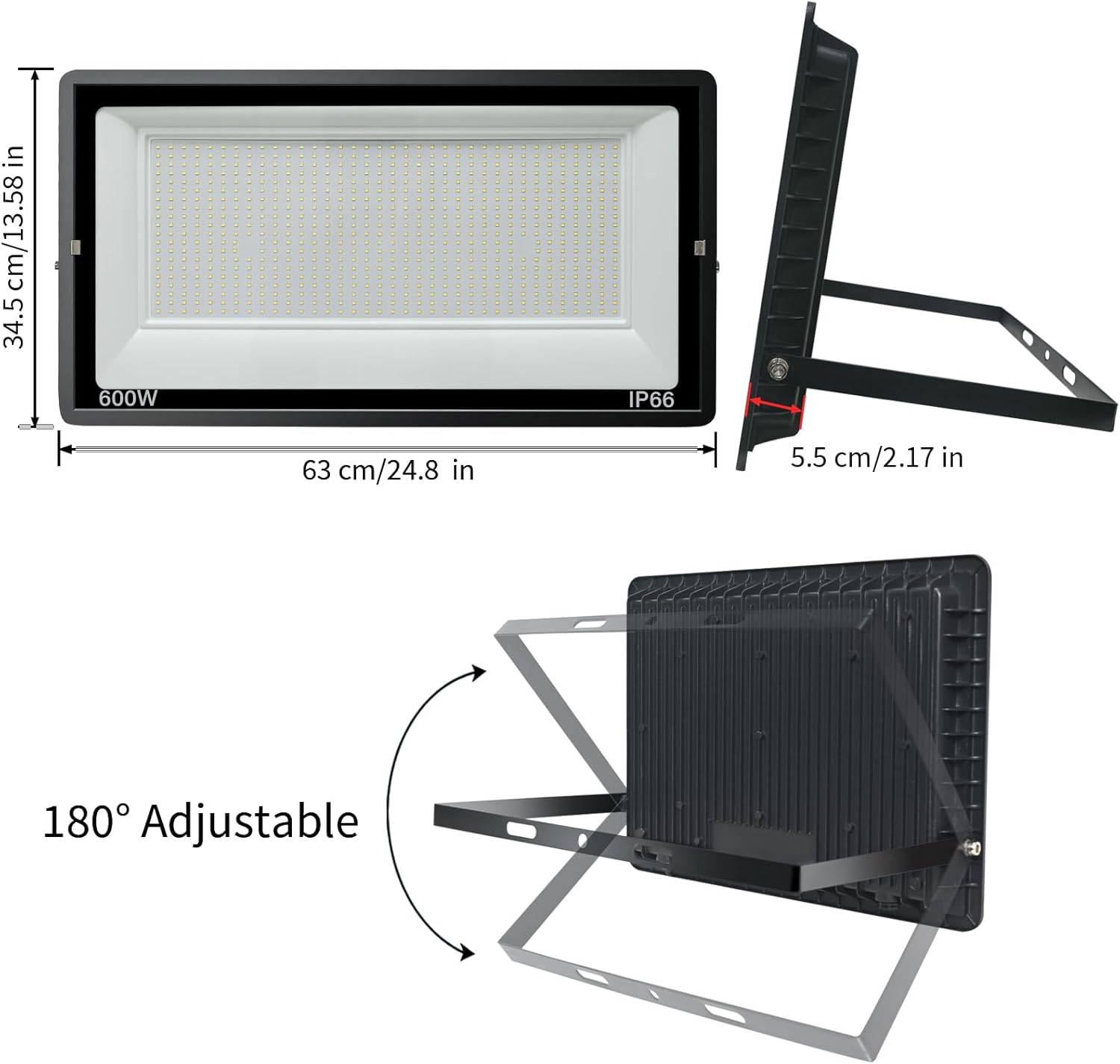 Blivrig Faro LED da Esterno 600W 6000K - immagine 7