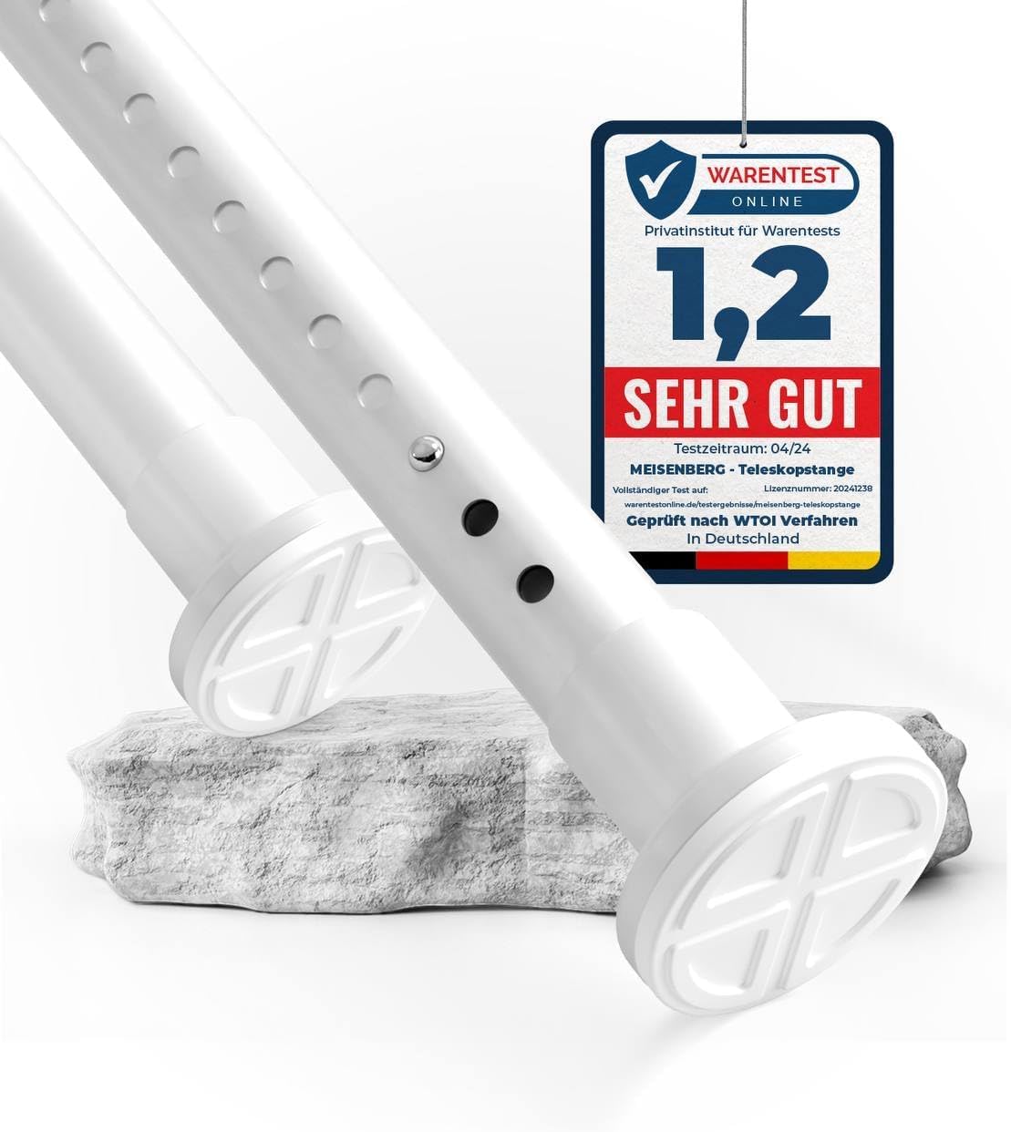 MEISENGERG Bastone Tende a Pressione Estensibile 260-310 cm