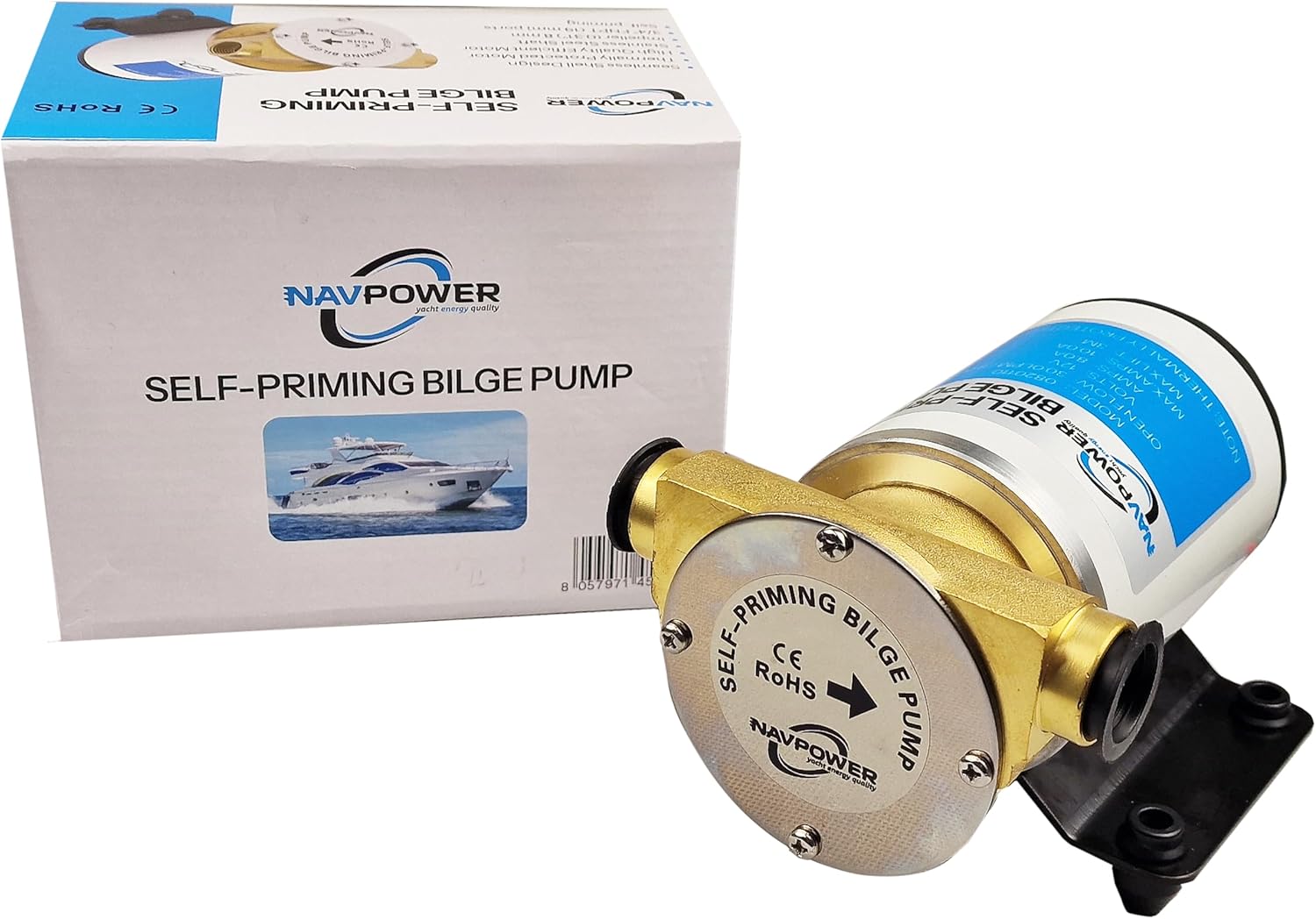 Pompa Autoadescante 12V NAVPOWER 33L/min - immagine 4