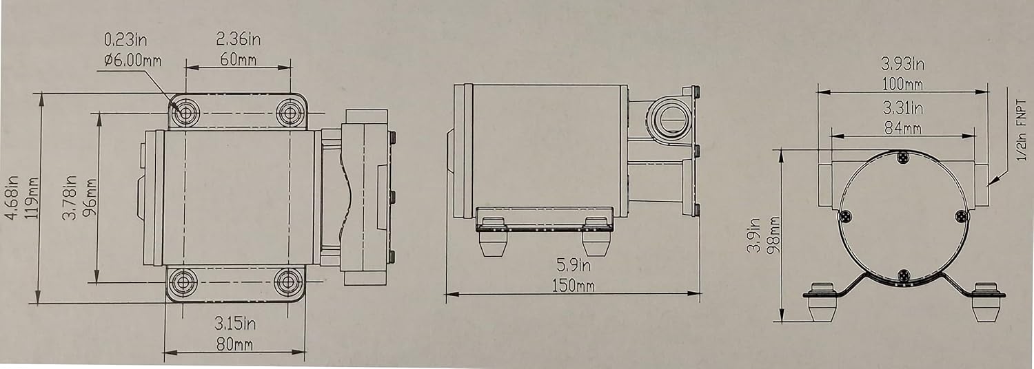 Pompa Autoadescante 12V NAVPOWER 33L/min - immagine 6