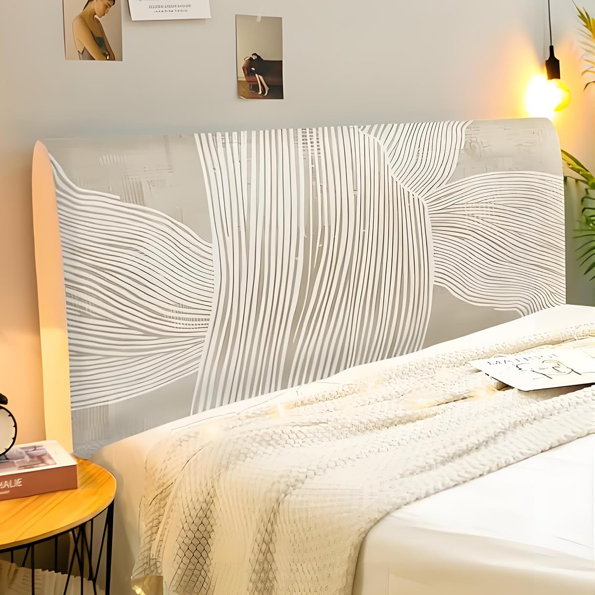 Copri Testata Letto Matrimoniale Semplice Beige