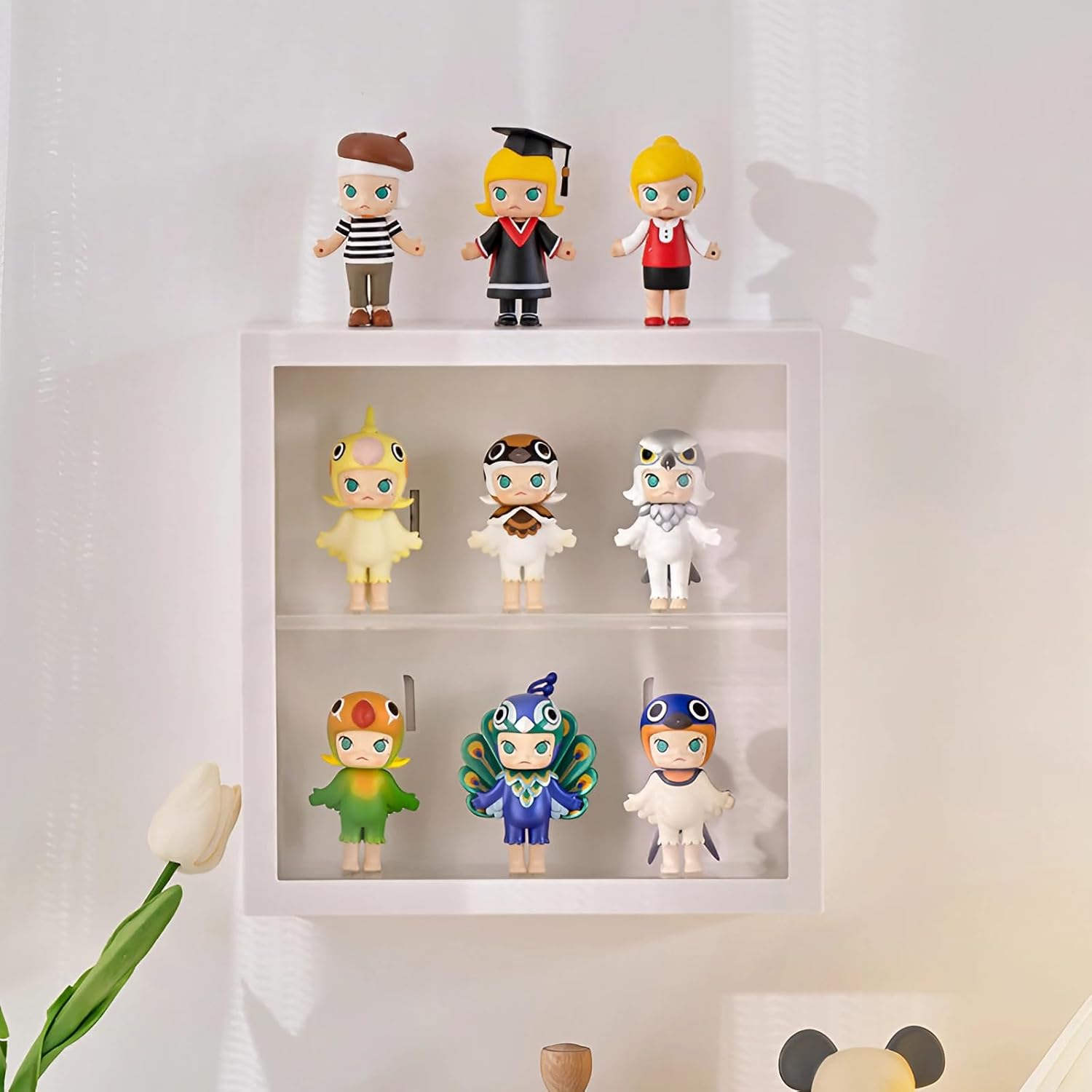 Siyecioa Vetrina da Parete con Porta per Collezionismo