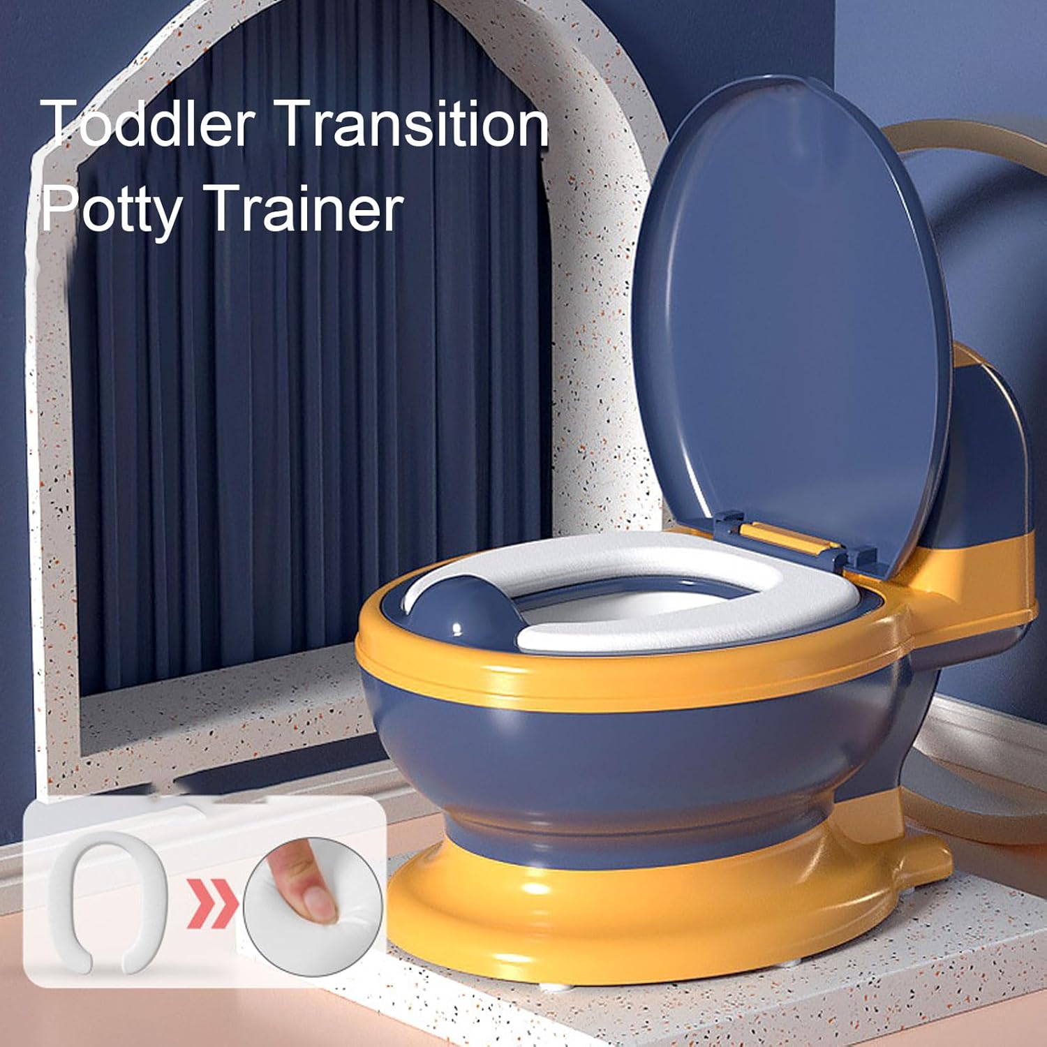 Vasino di Transizione per Bambini con Spazio Salviette - immagine 3