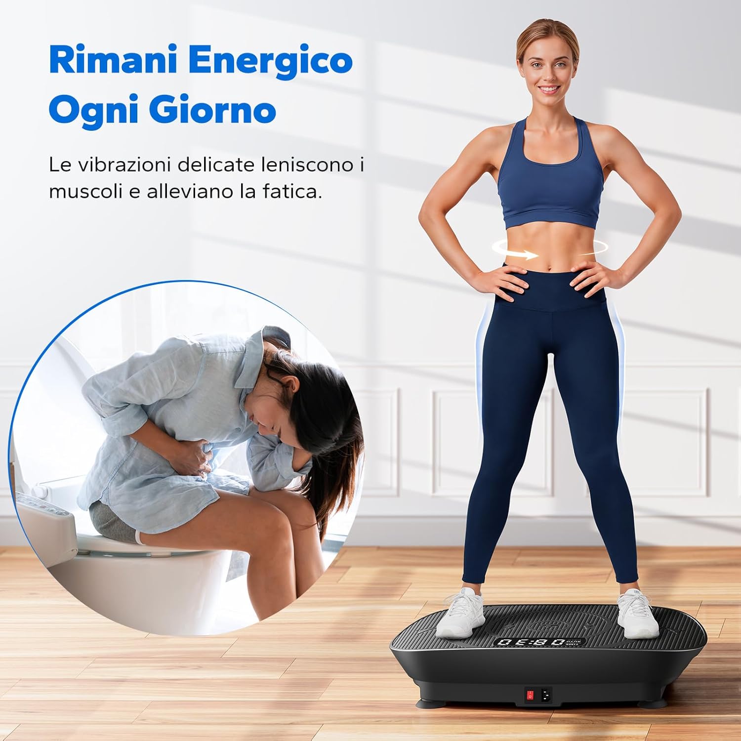 Merach Pedana Vibrante Dimagrante Silenziosa e Compatta - immagine 4