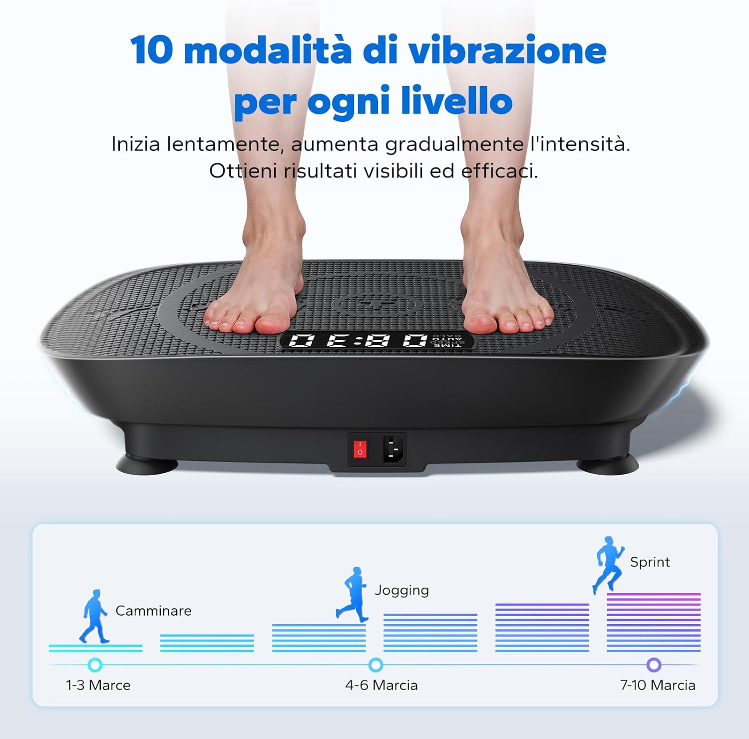 Merach Pedana Vibrante Dimagrante Silenziosa e Compatta - immagine 6