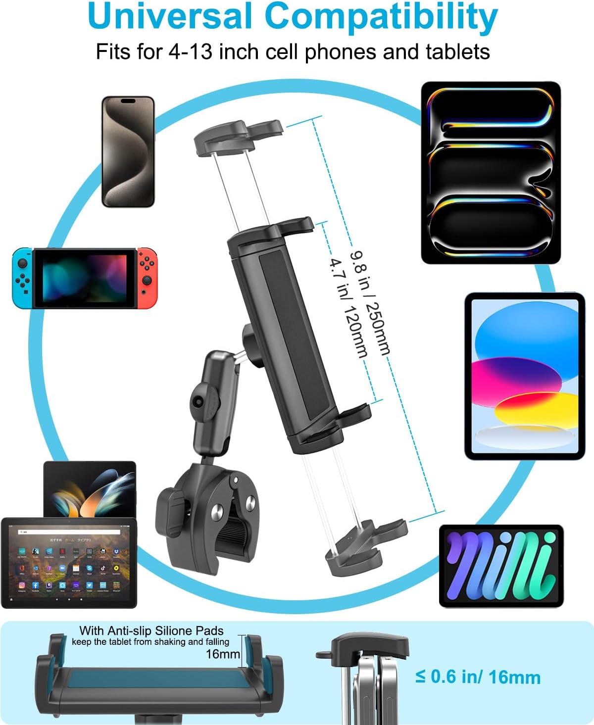 Dosvsi Supporto Tablet per Barca 4-13 pollici - immagine 5