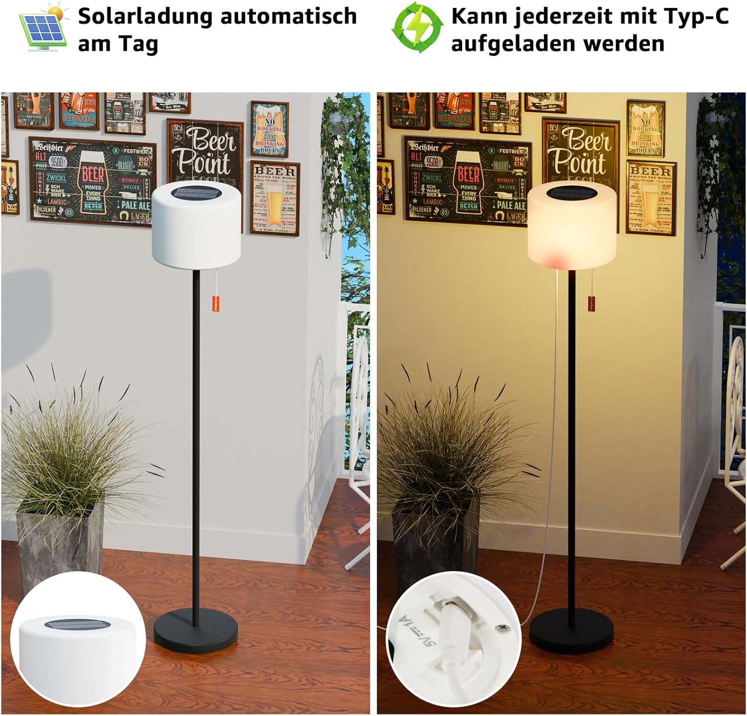 Malux Lampada da Terra Solare Esterni con Sensore - immagine 2