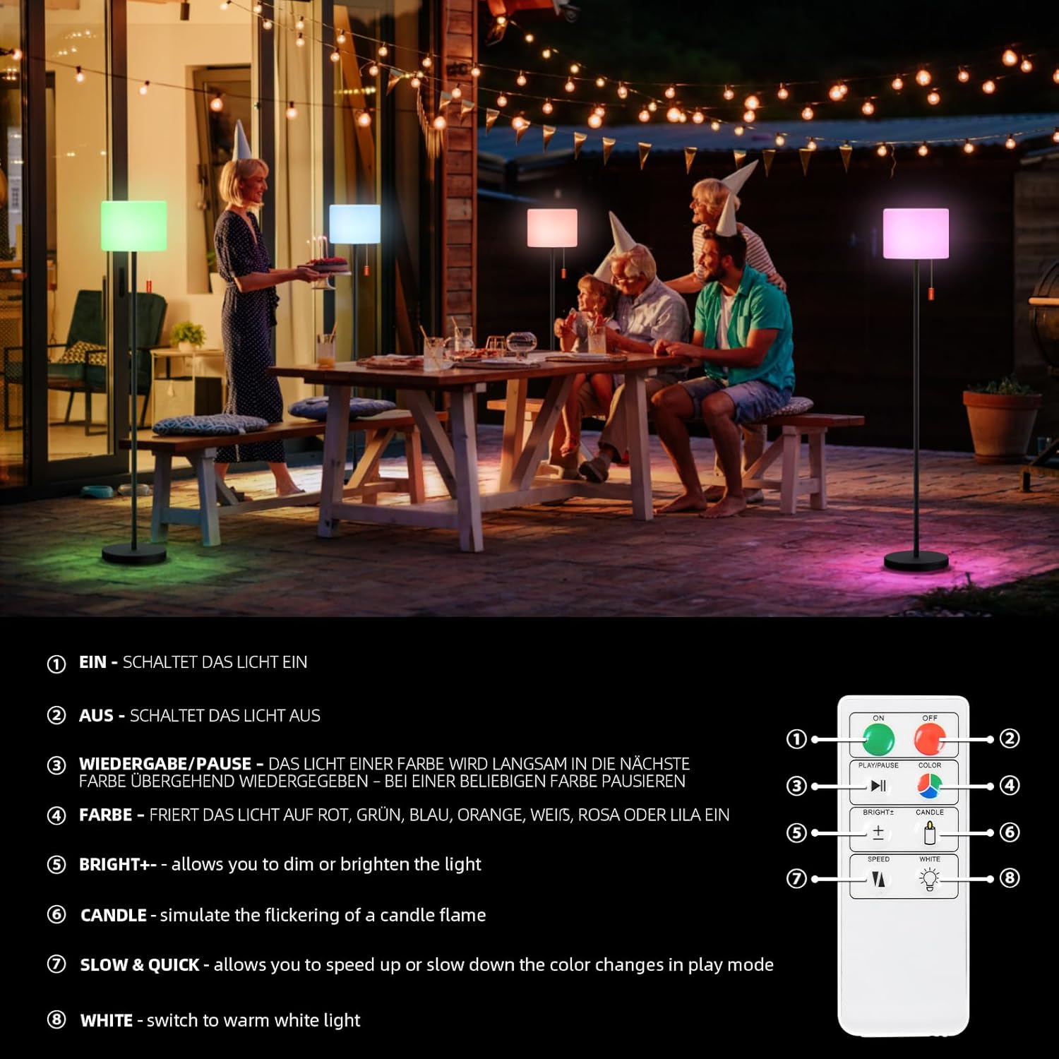 Malux Lampada da Terra Solare Esterni con Sensore - immagine 6