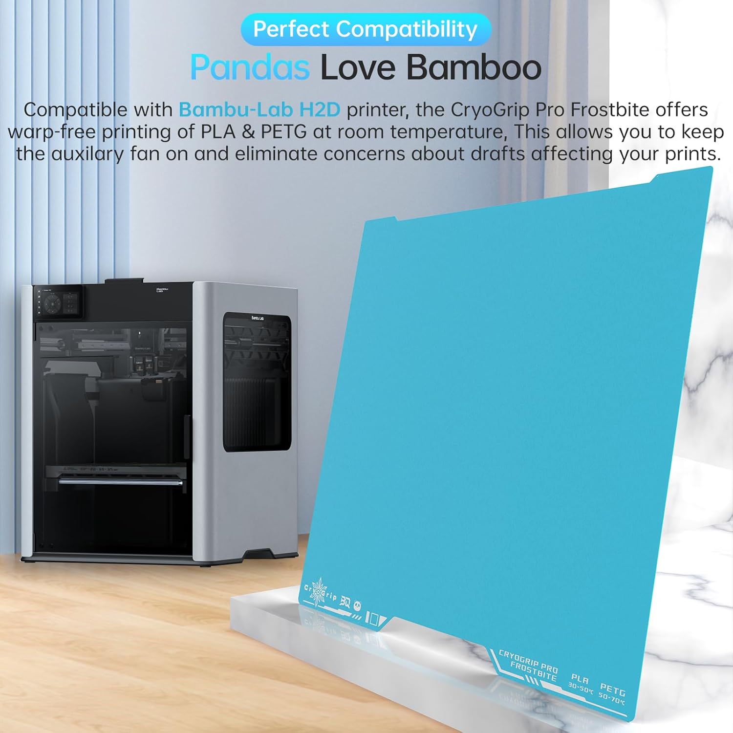 BIQU CryoGrip Pro Frostbite Panda - Piastra per Stampante 3D - immagine 3