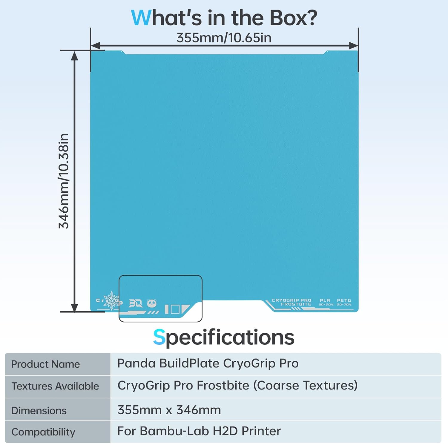 BIQU CryoGrip Pro Frostbite Panda - Piastra per Stampante 3D - immagine 6