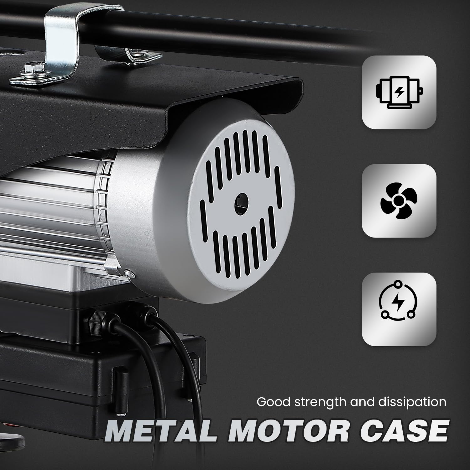 Mxmoonant Paranco Elettrico 140/280 kg, 1600W - immagine 5