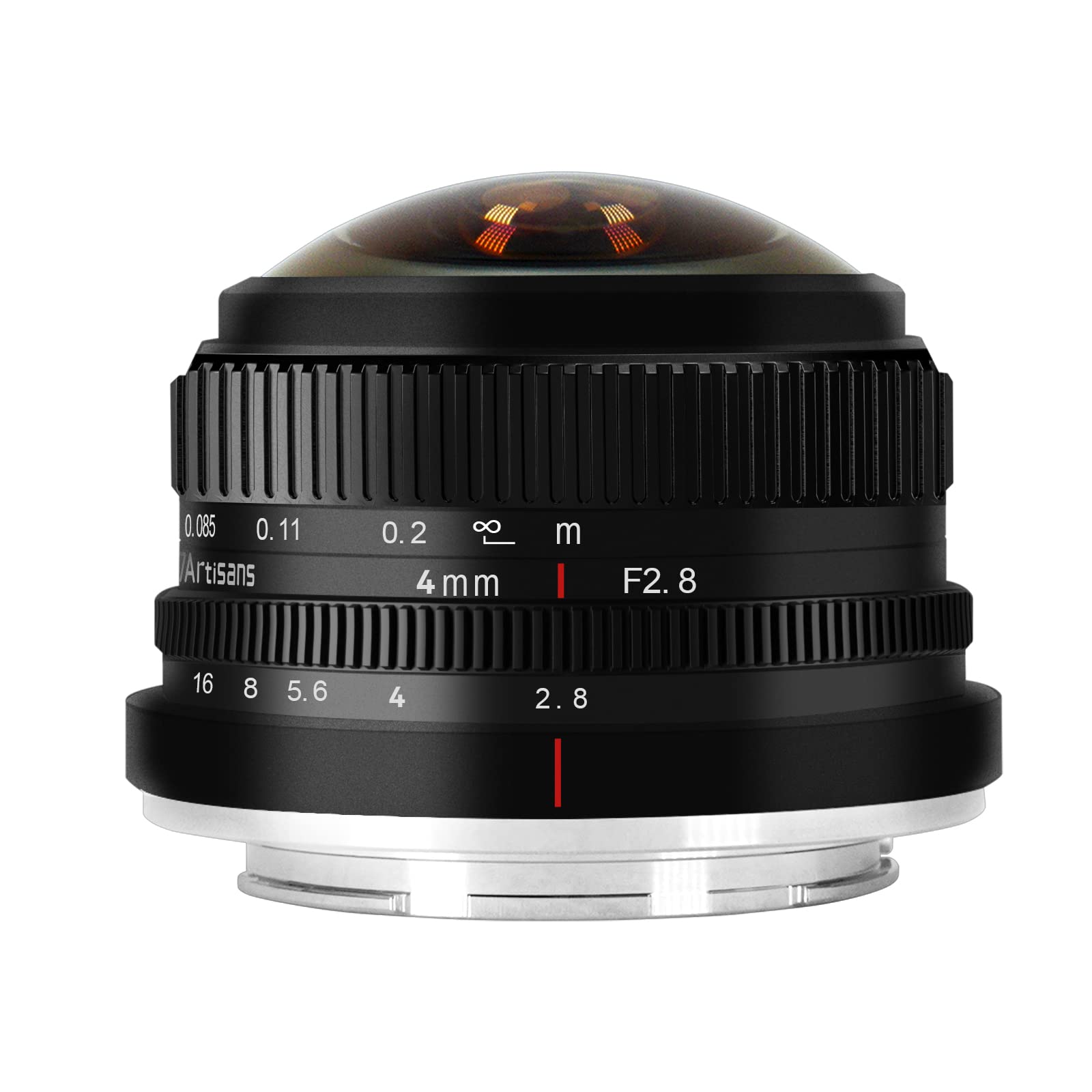7 Artisans 4 mm F2.8 Fisheye - Obiettivo APS-C Manuale