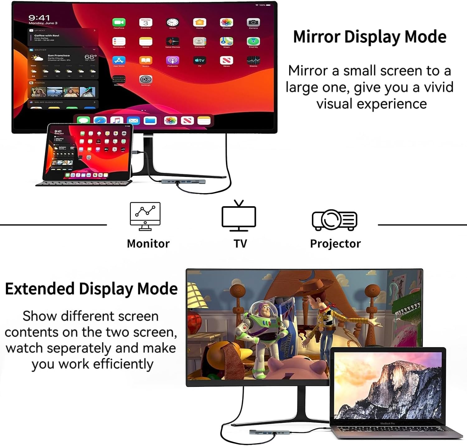 Hub USB C 8 in 1 con HDMI 4K e PD 100W - immagine 6