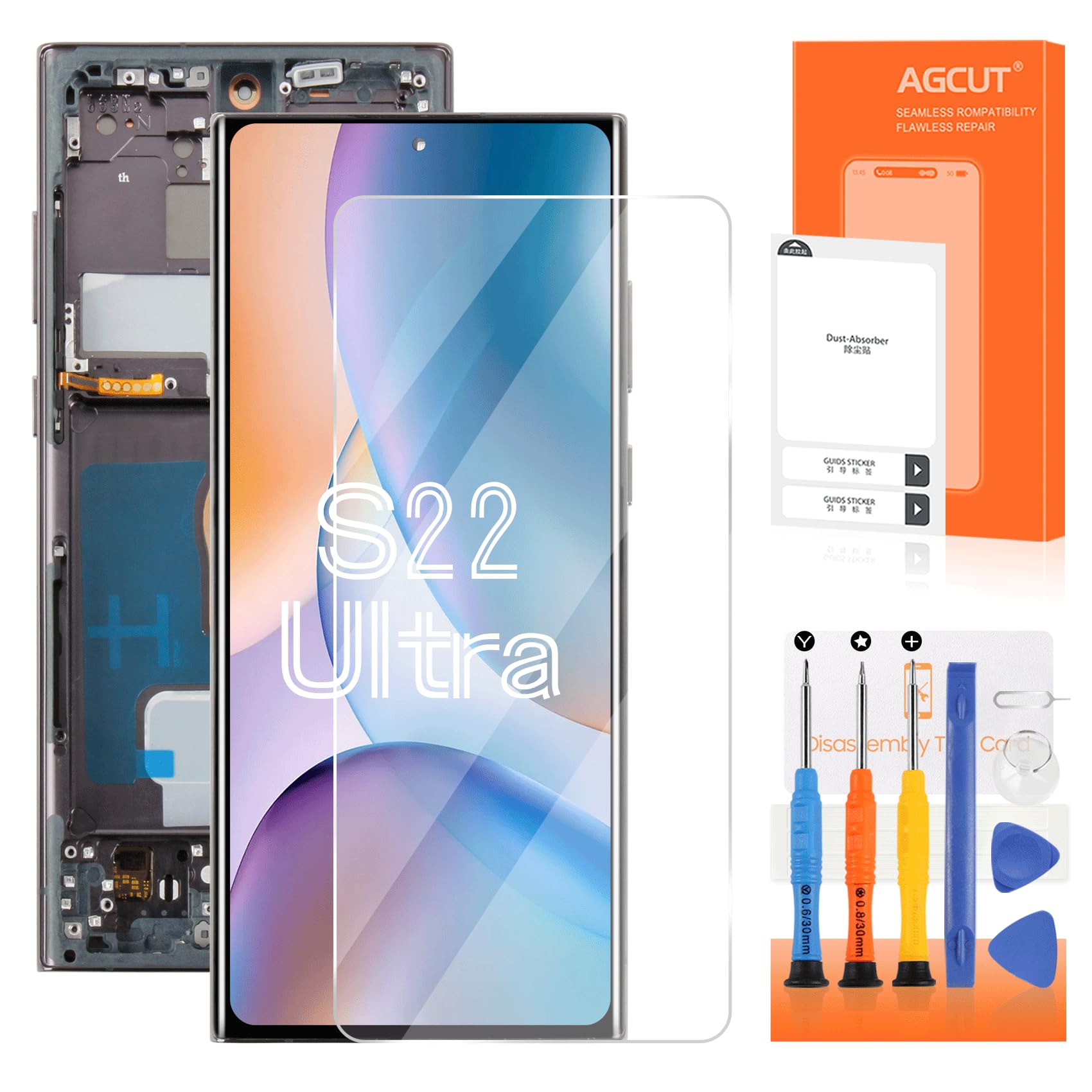 Display LCD OLED per Samsung S22 Ultra 5G US Version