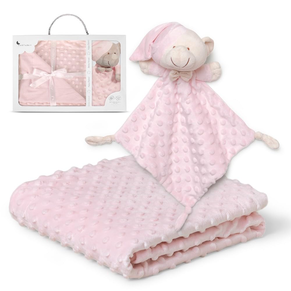 Interbaby PD001-02, Coperta A Bolle Per Bebè E Dou Dou Orso Rosa - 720 g