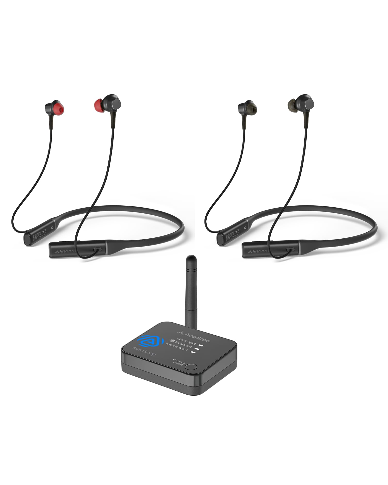 Avantree Aura Loop Dual – Auricolari TV Wireless Auracast