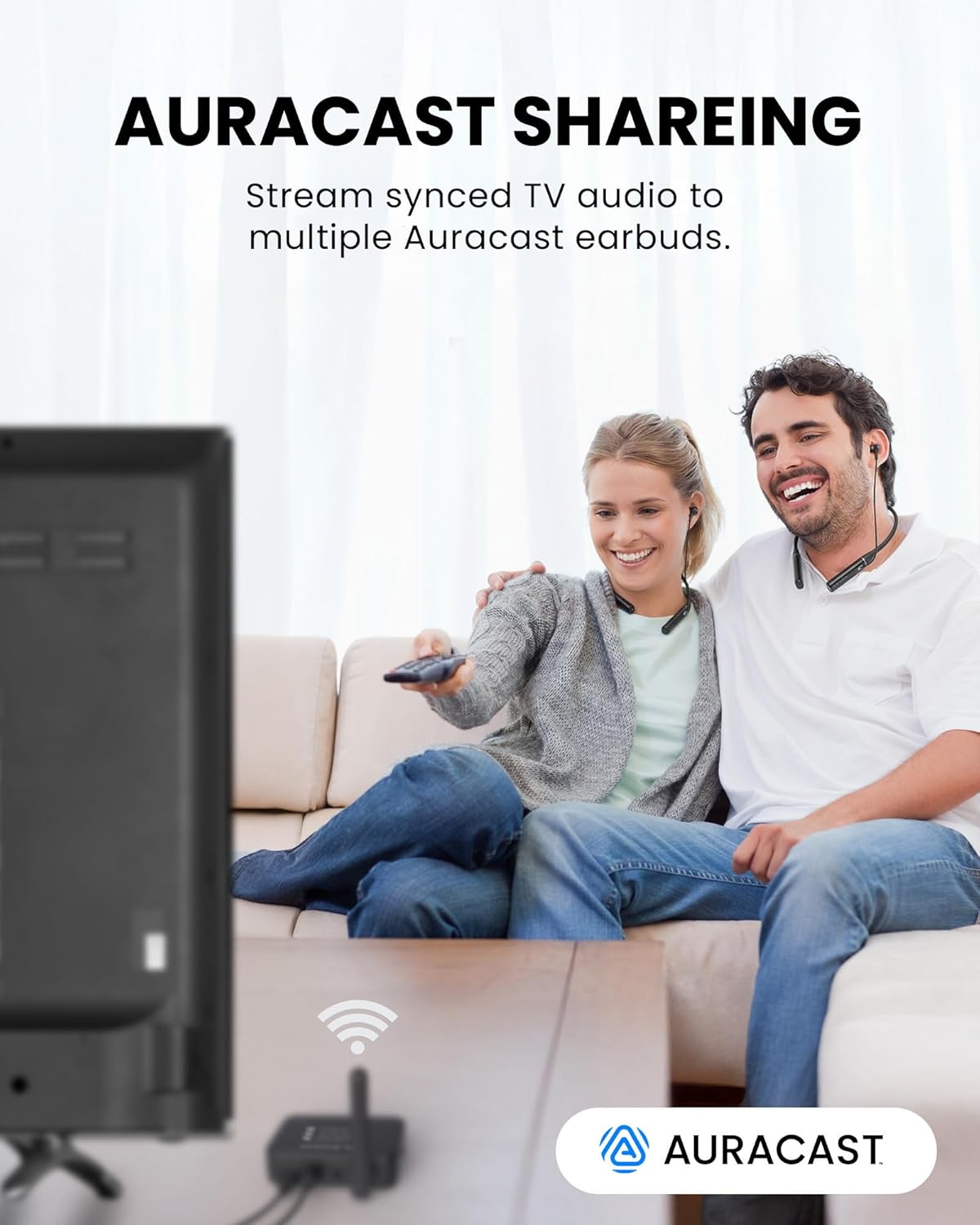 Avantree Aura Loop Dual – Auricolari TV Wireless Auracast - immagine 2