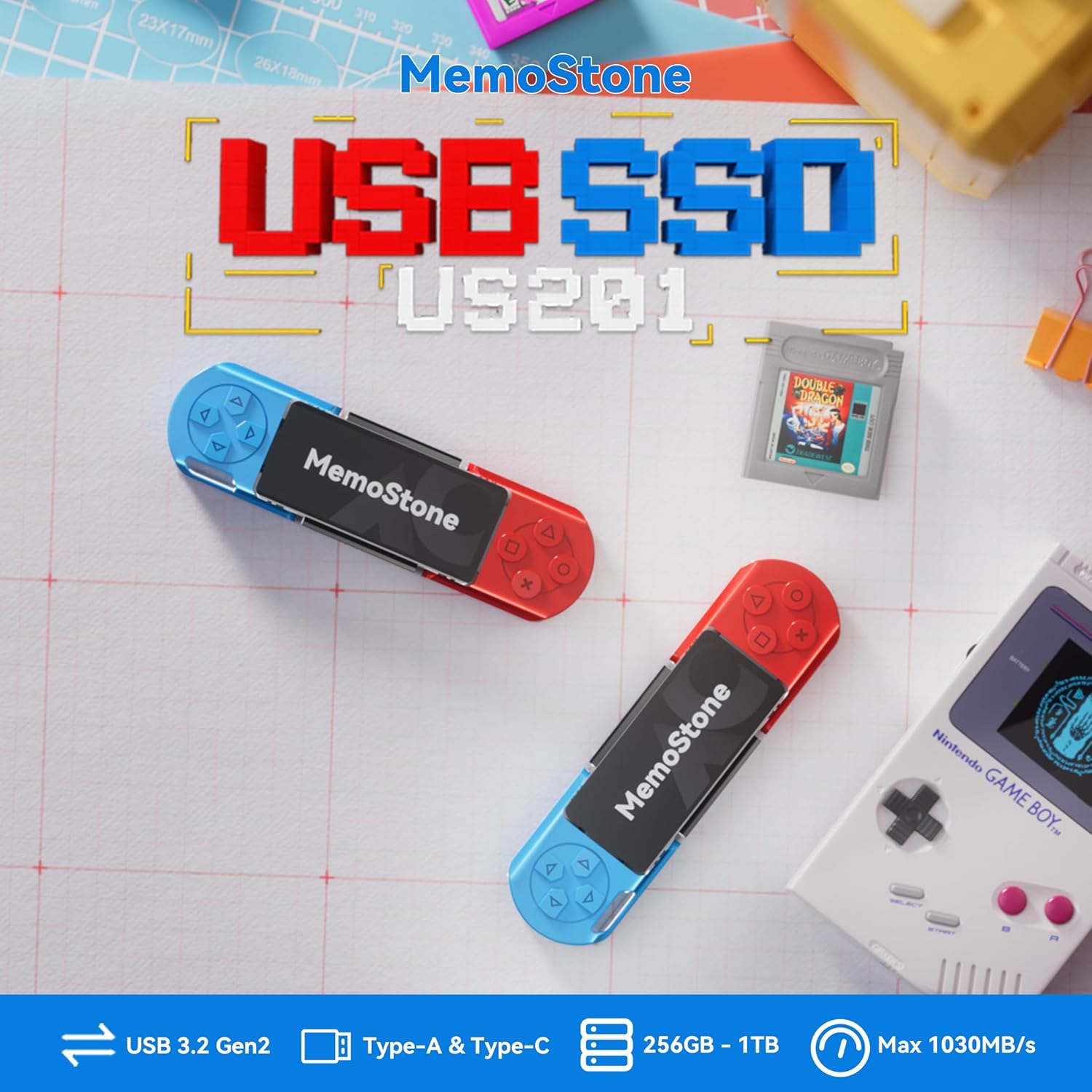 Kingspec MemoStone SSD USB 1TB 1030 MB/s - immagine 2