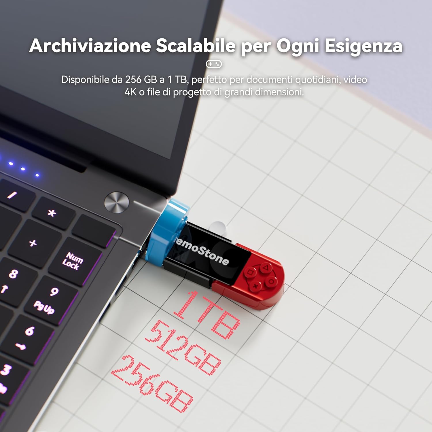 Kingspec MemoStone SSD USB 1TB 1030 MB/s - immagine 5