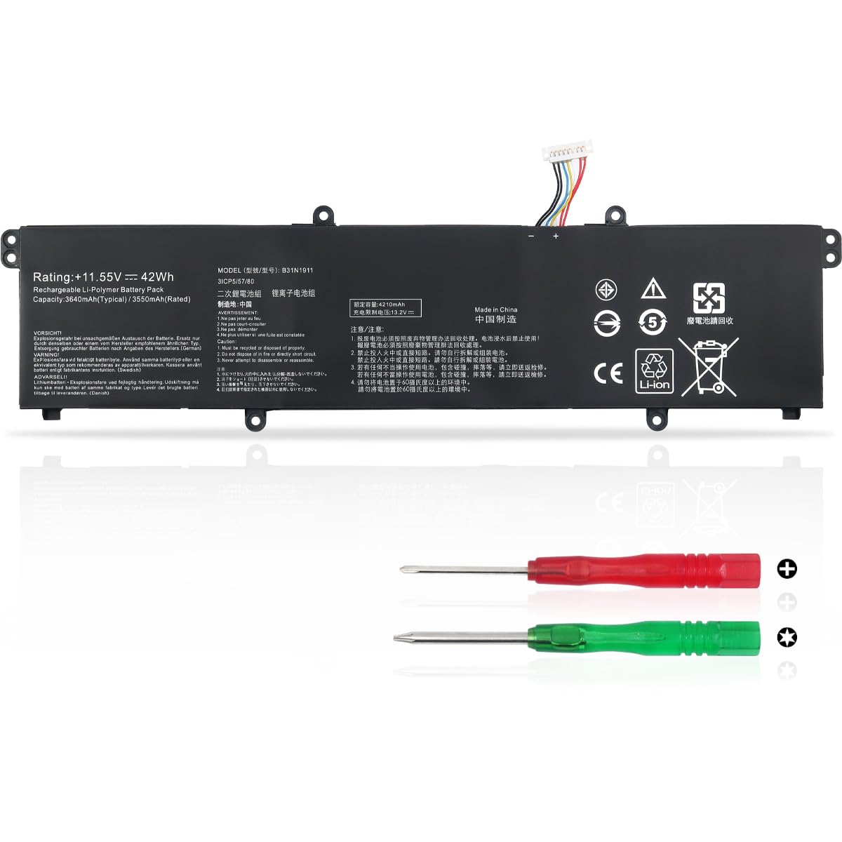 B31N1911 C31N1911 Batteria per ASUS VivoBook Flip 14