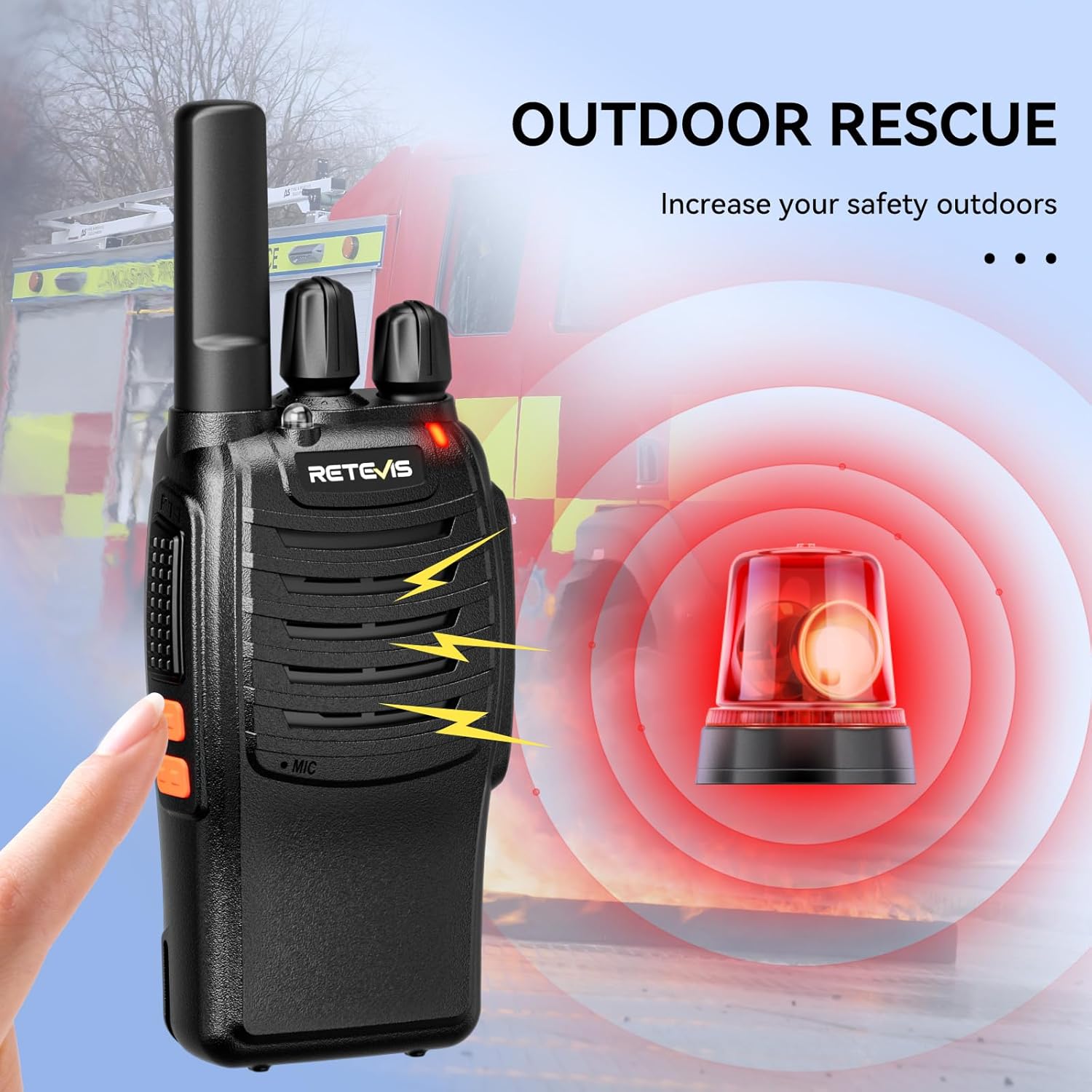 Retevis H777 Walkie Talkie PMR446 USB-C, Nero (3 Pezzi) - immagine 8