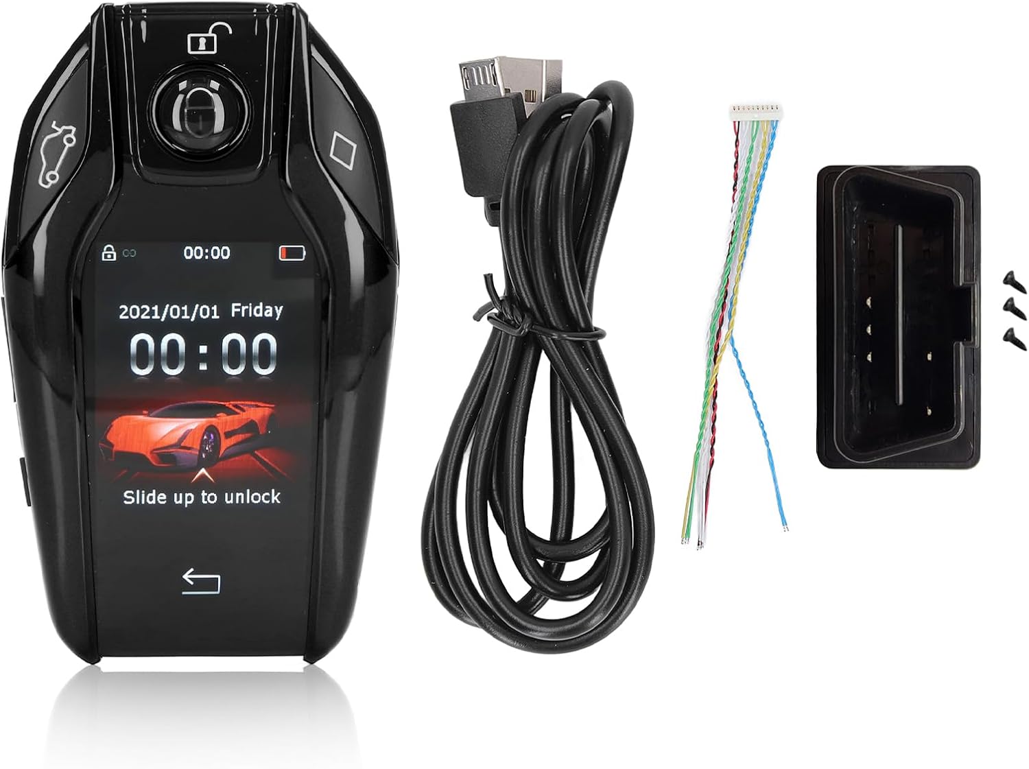 Smart Key Touch Screen LCD Universale TK800+ (Nero) - immagine 3