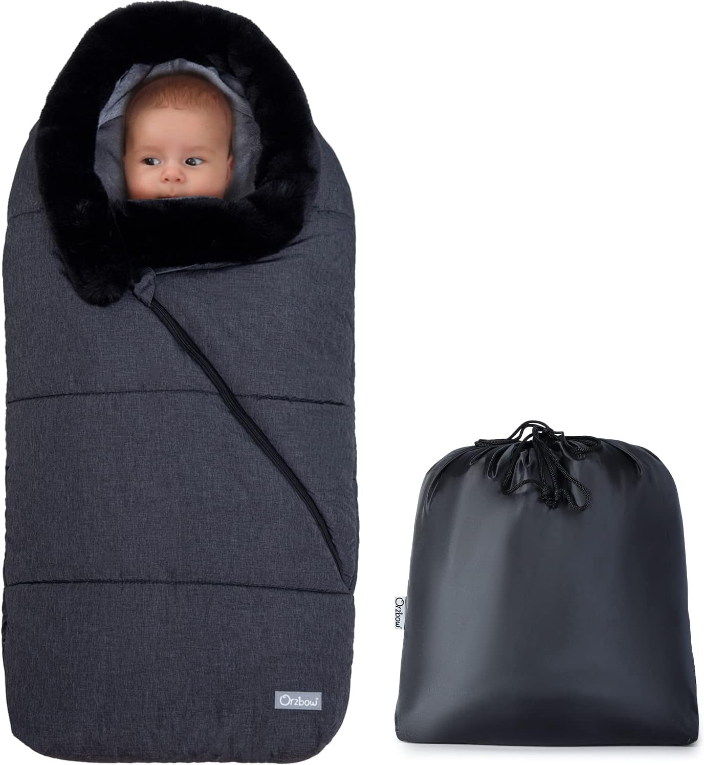 Orzbow Sacco Termico Universale per Passeggino, Grigio Scuro - immagine 1