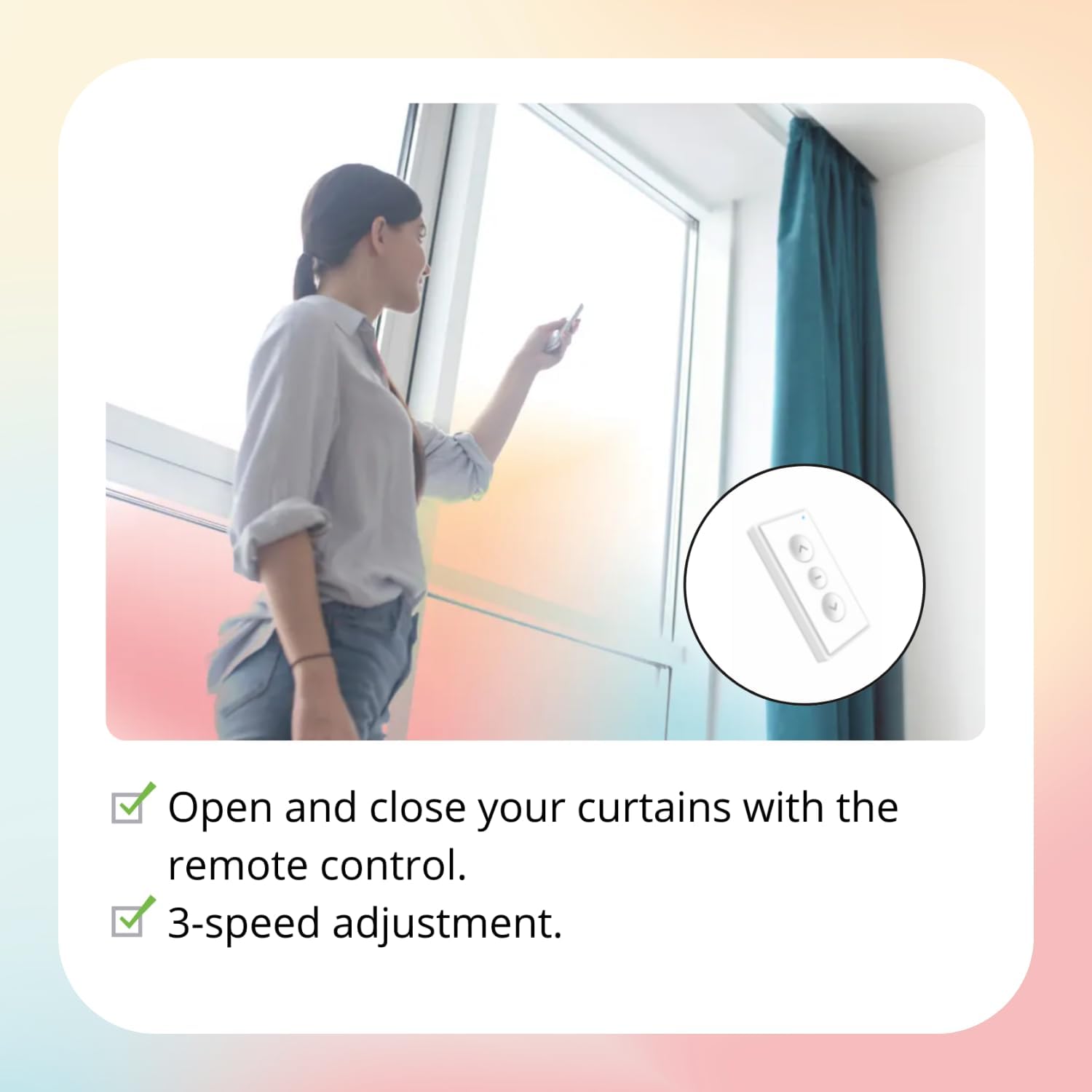 Binario per Tende Motorizzato Smart Track con Telecomando - immagine 2