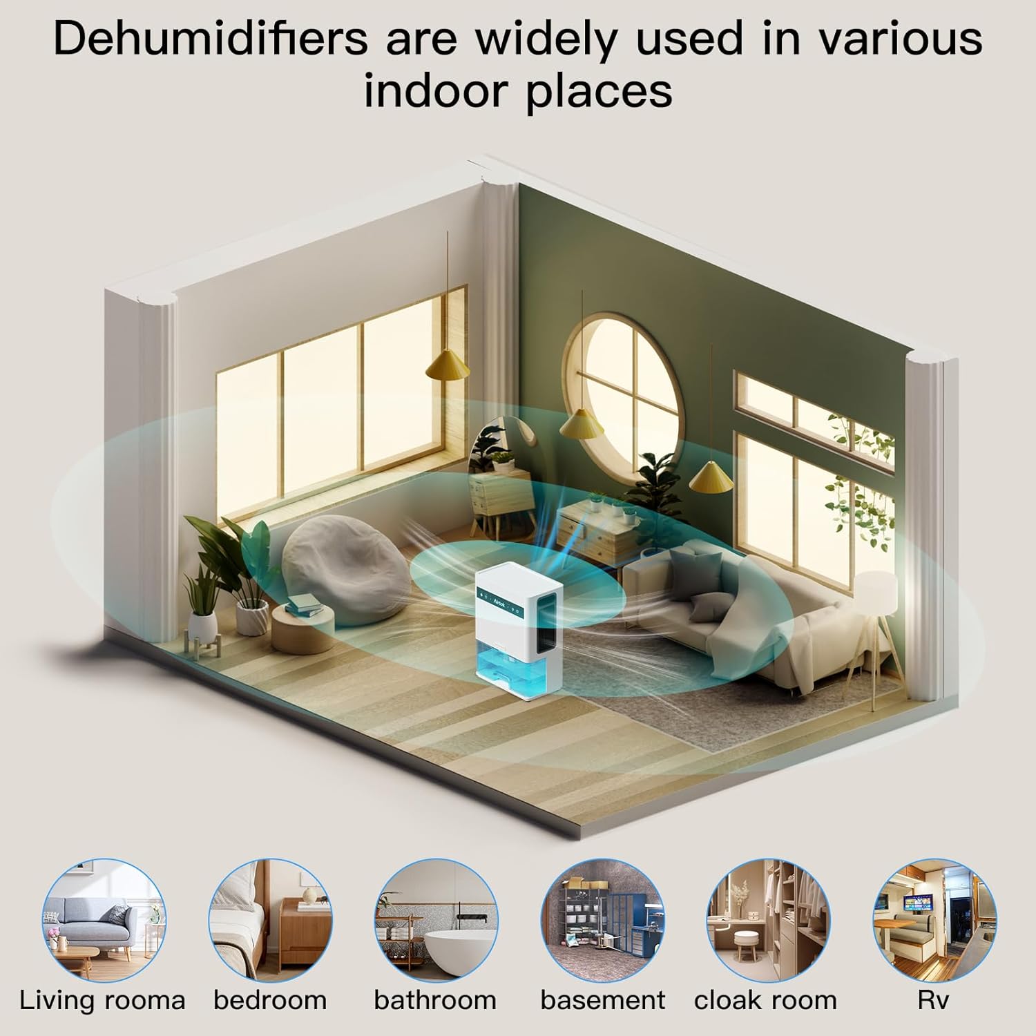 Airtok Deumidificatore Elettrico 3000ML Silenzioso - immagine 6