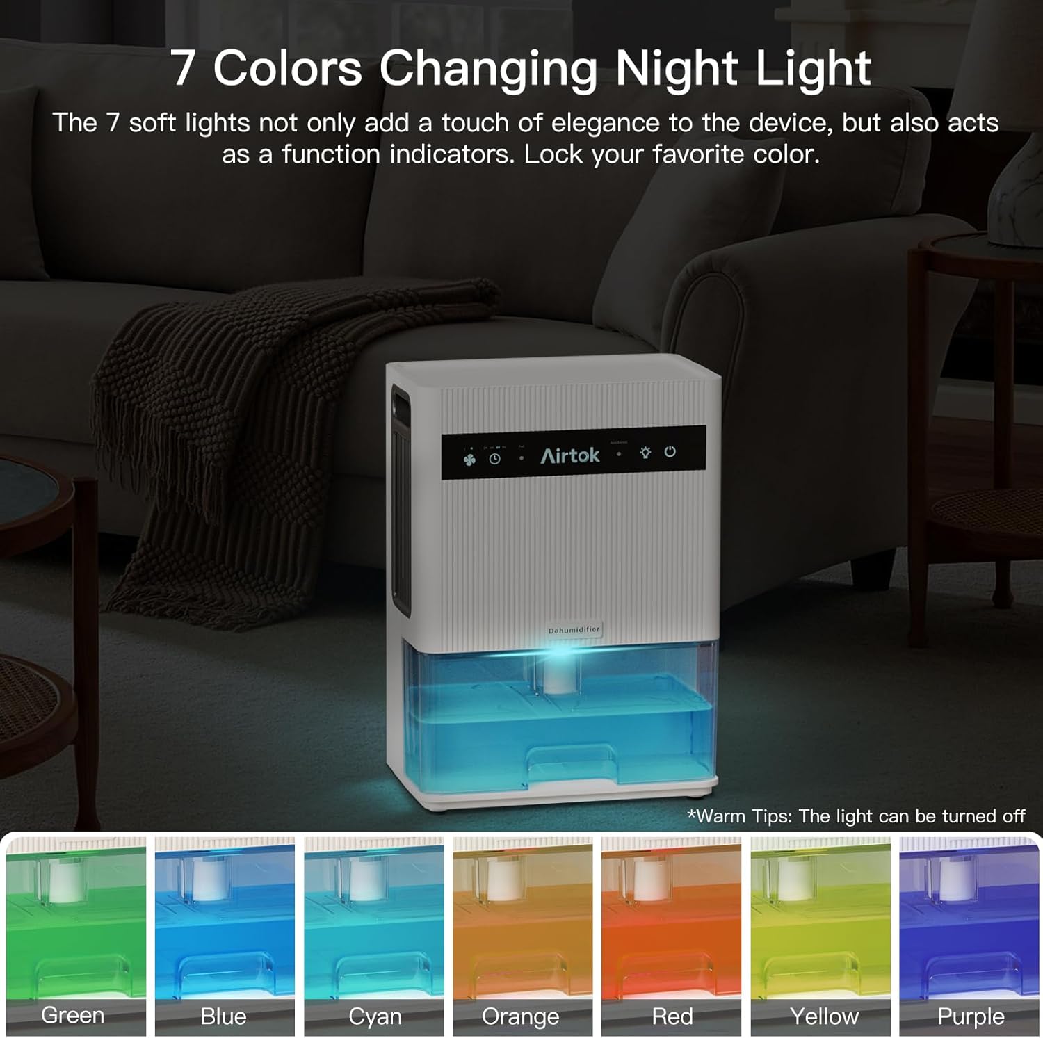 Airtok Deumidificatore Elettrico 3000ML Silenzioso - immagine 7