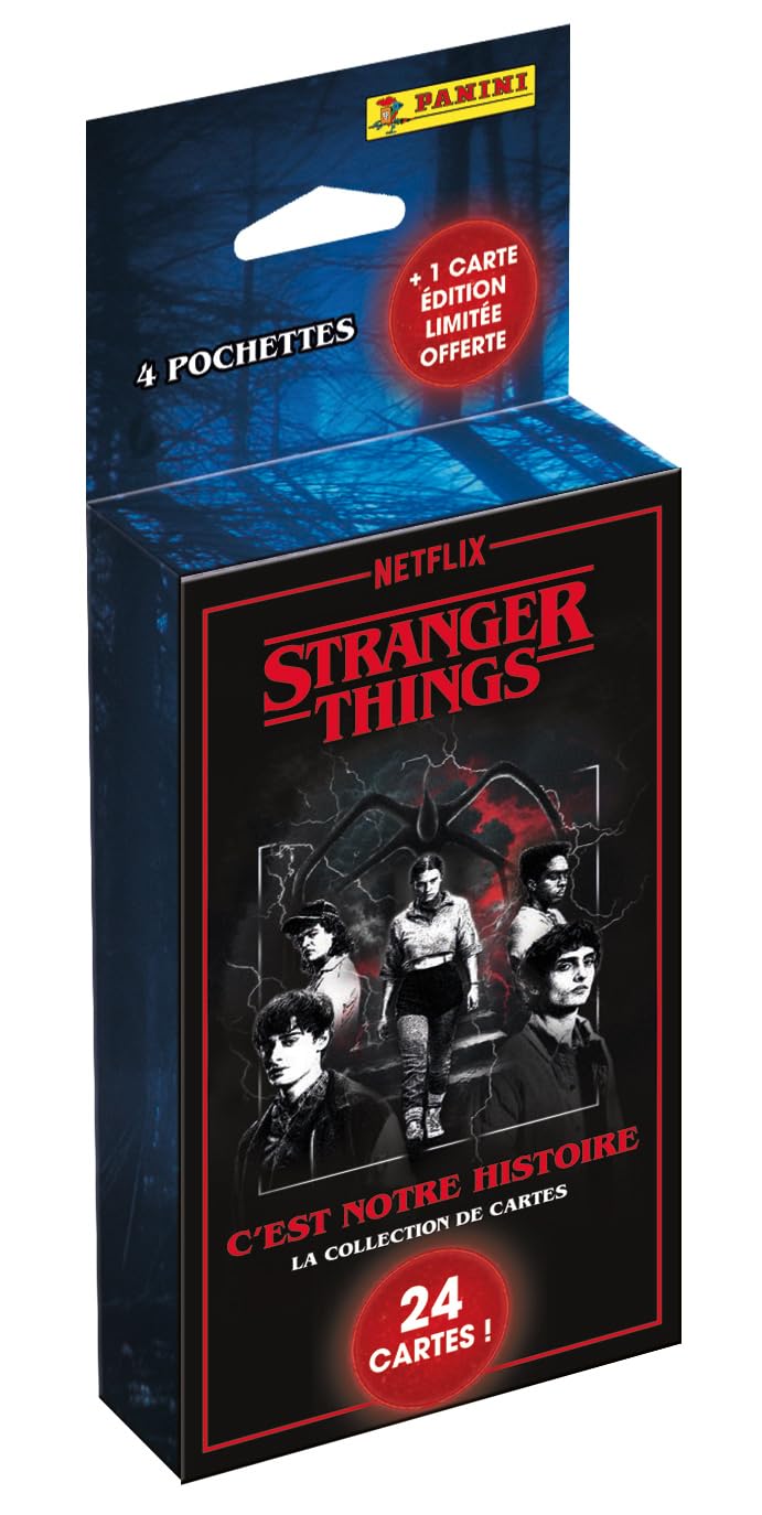 Panini Stranger Things Trading Cards Blister 4 buste + 1 carta edizione limitata