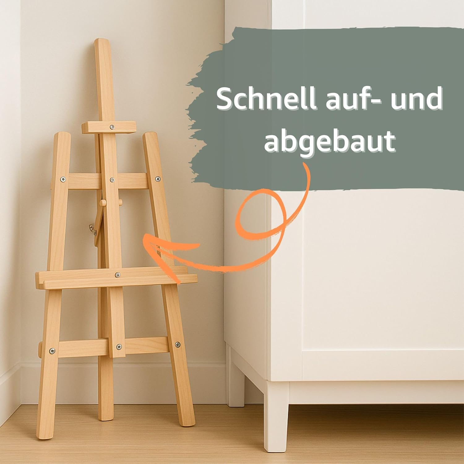 Cavalletto Pittura in Legno 150 cm (2 pezzi) - immagine 5