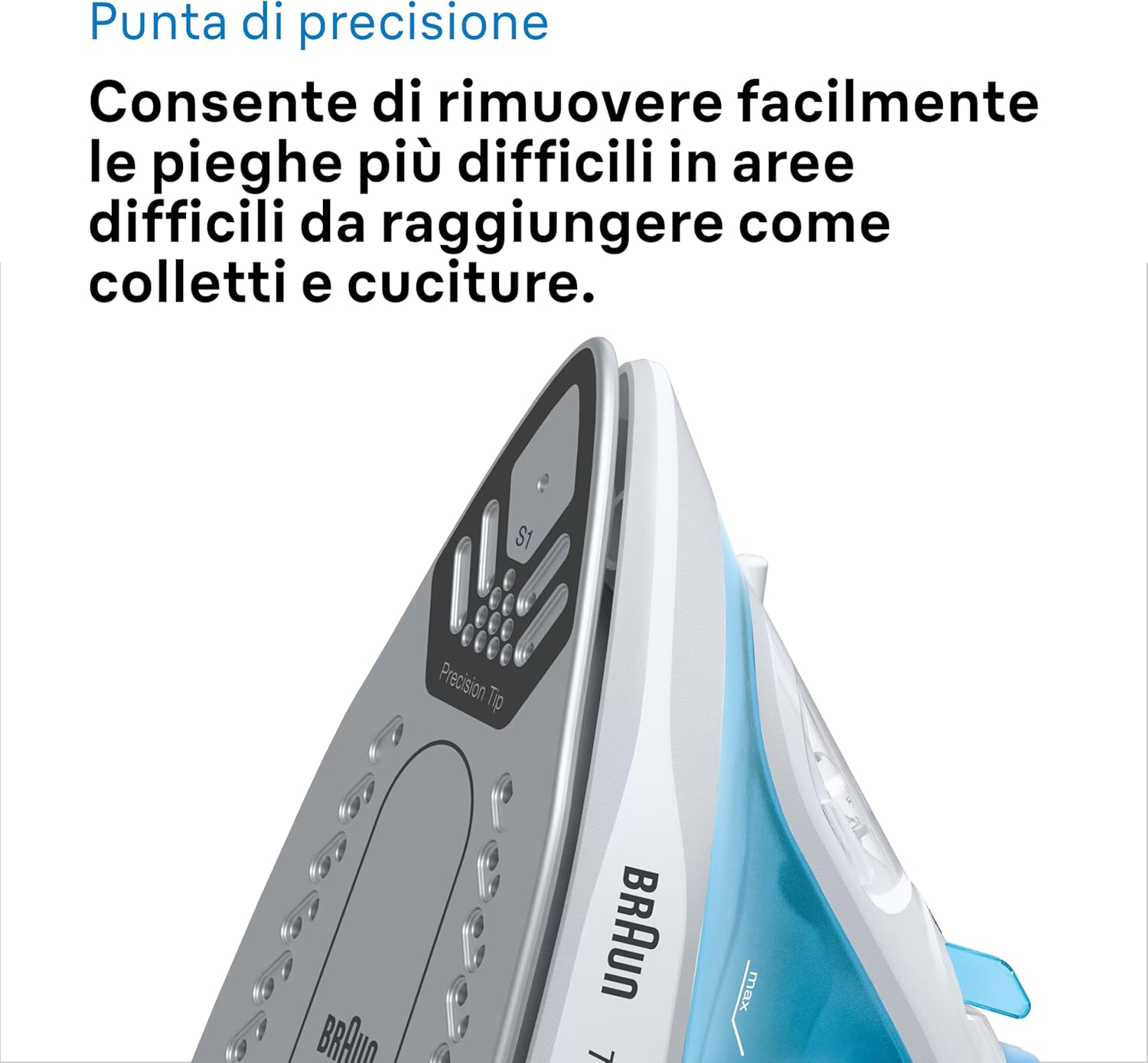 Braun TexStyle1 SI 1050BL - Ferro da Stiro a Vapore 2000W - immagine 7