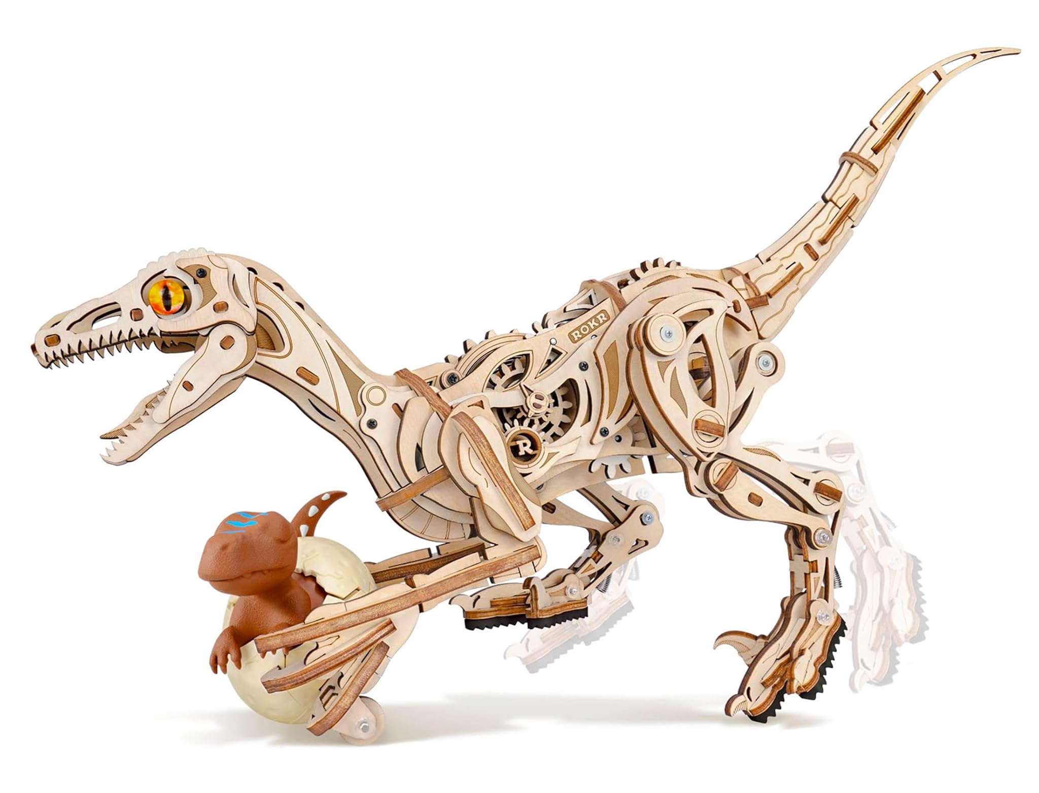 ROKR Puzzle 3D Legno - Modellismo Velociraptor LD01