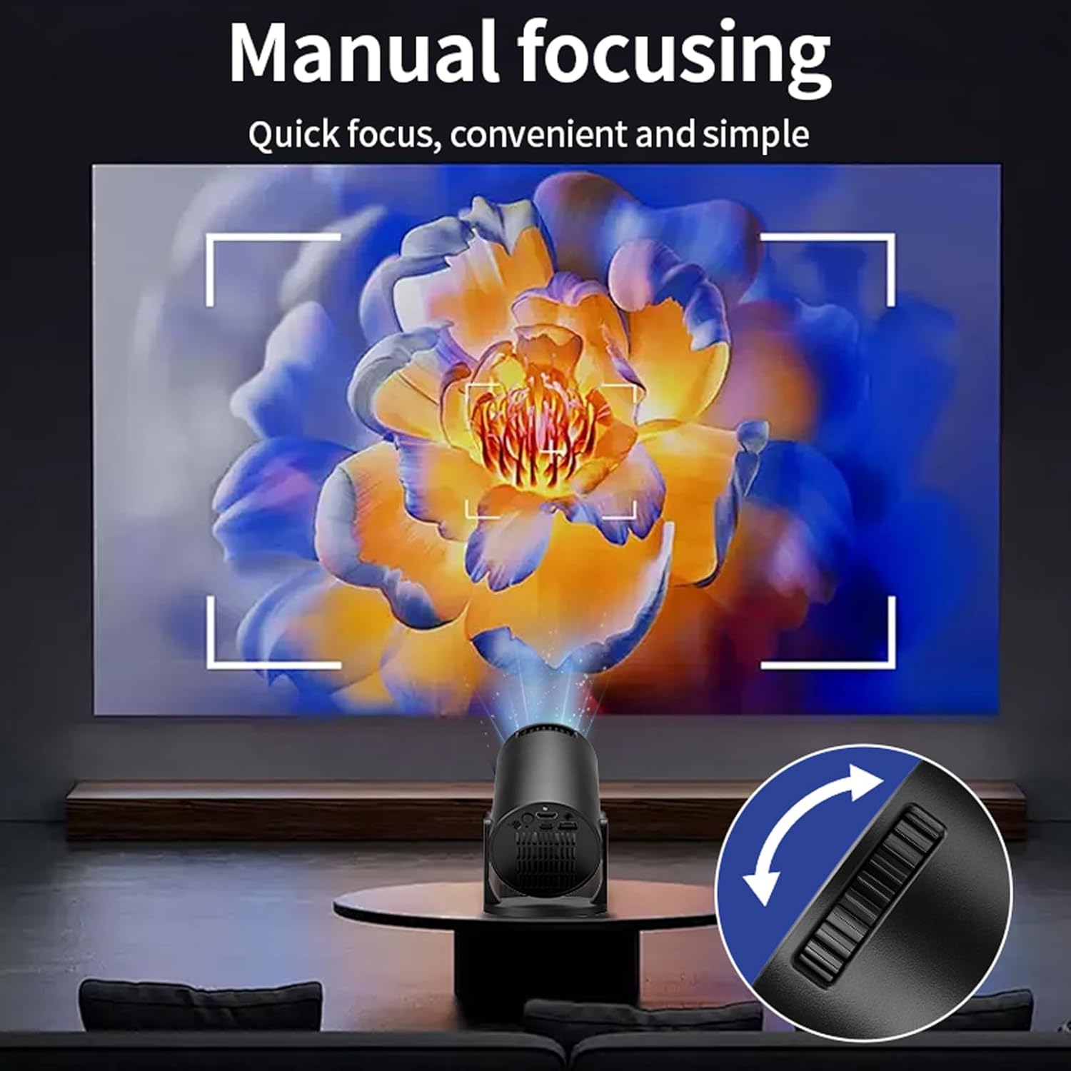 Dpofirs Proiettore Portatile WiFi e Bluetooth 1080p - immagine 2