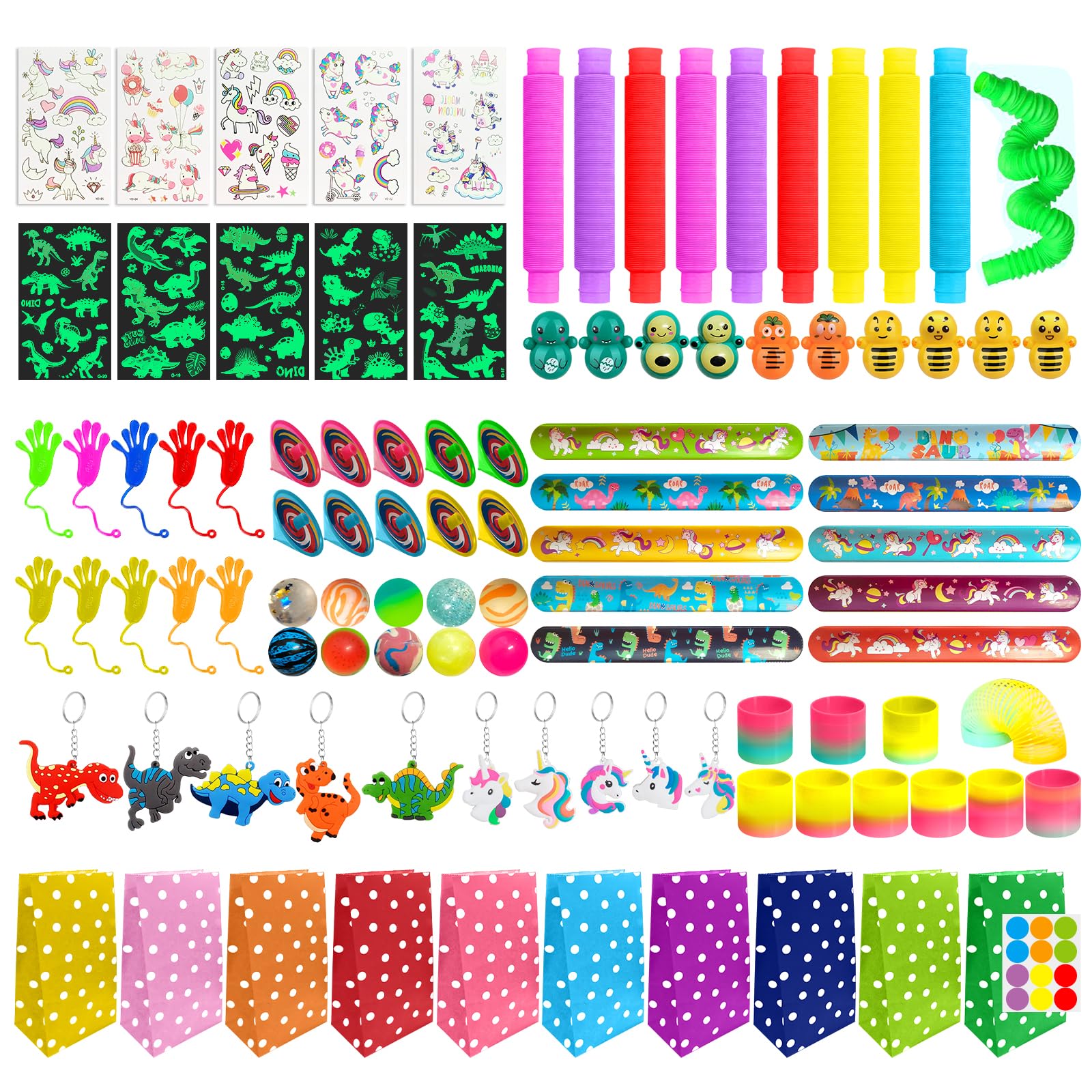 Puwowye 100 Pezzi Regalini Fine Festa Compleanno Bambini