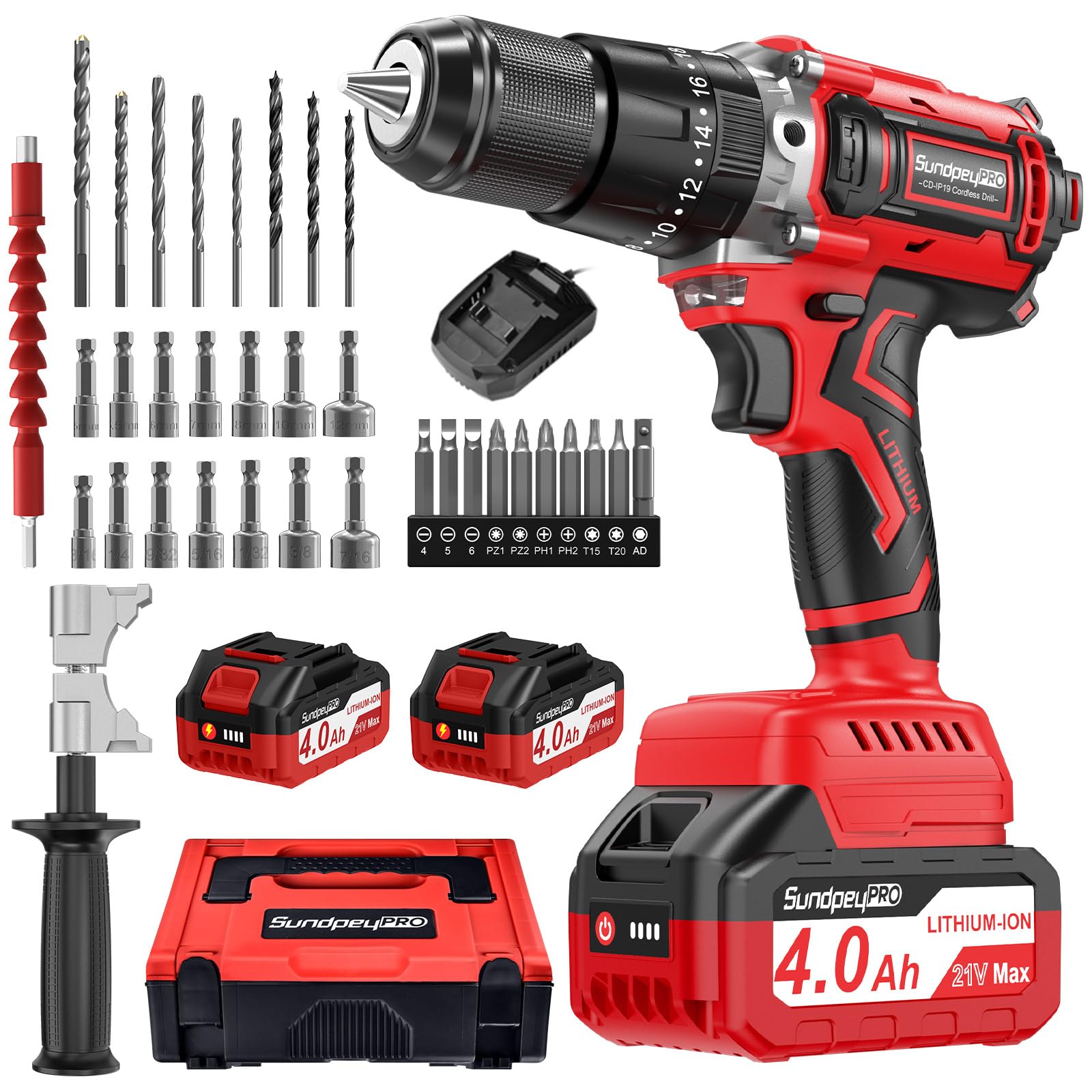 Avvitatore a Batteria 21V 120Nm con 2 Batterie