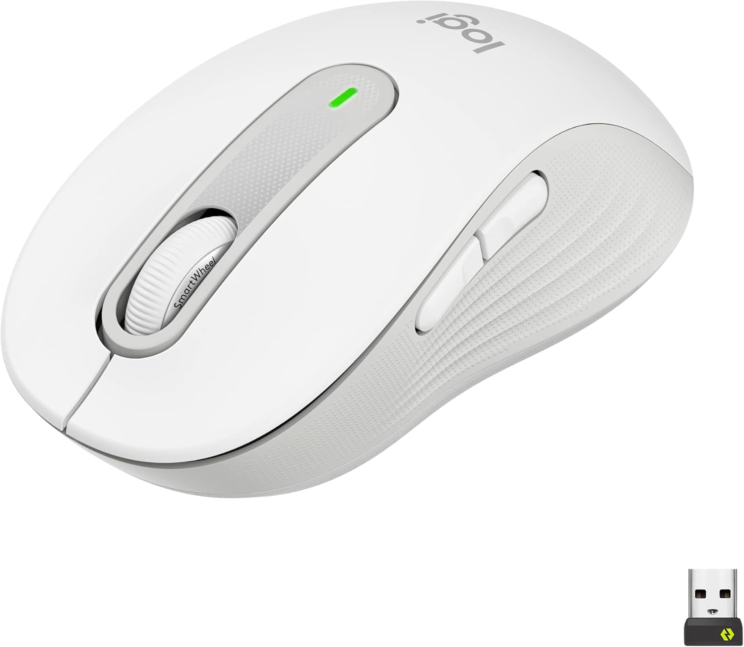 Logitech Signature M650 - Mouse Wireless, Bianco - immagine 1