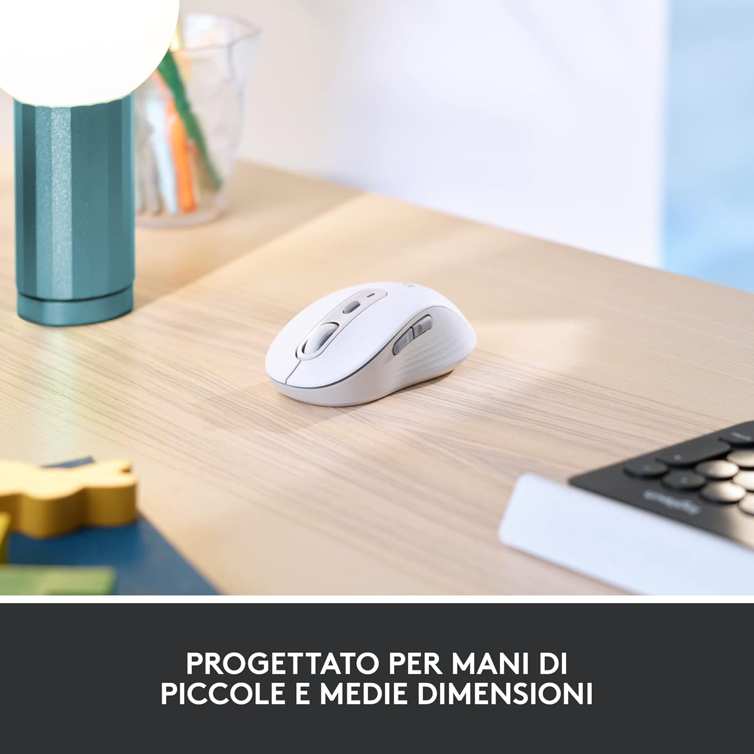 Logitech Signature M650 - Mouse Wireless, Bianco - immagine 4