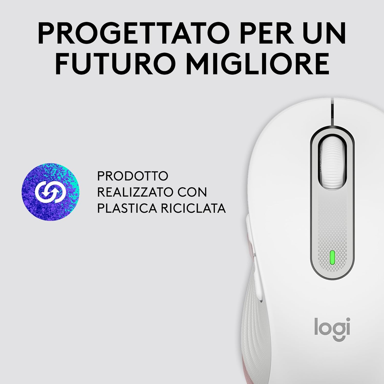 Logitech Signature M650 - Mouse Wireless, Bianco - immagine 6