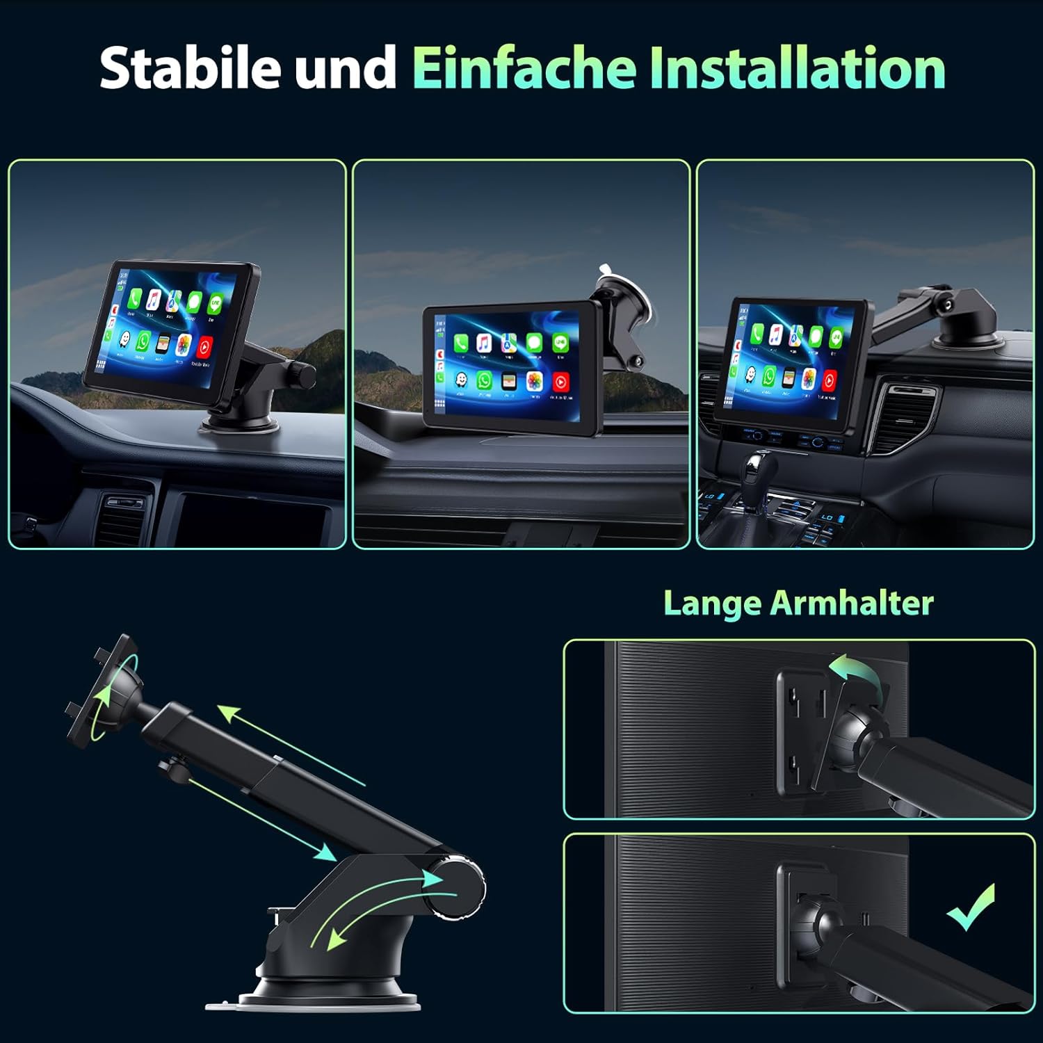 Lamtto Display Wireless Carplay Android Auto 7 Pollici - immagine 8